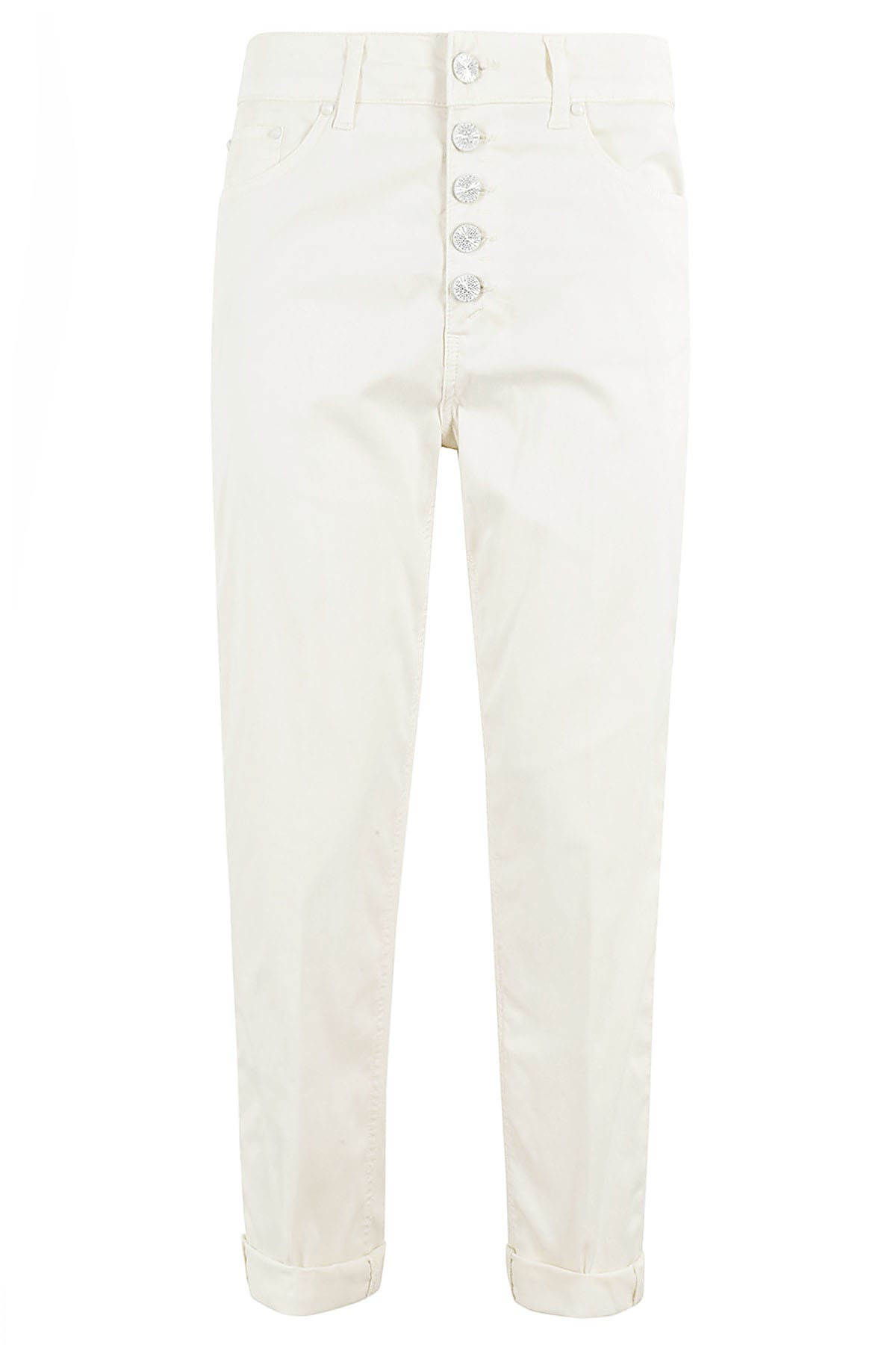 Dondup Buttoned Cropped Jeans