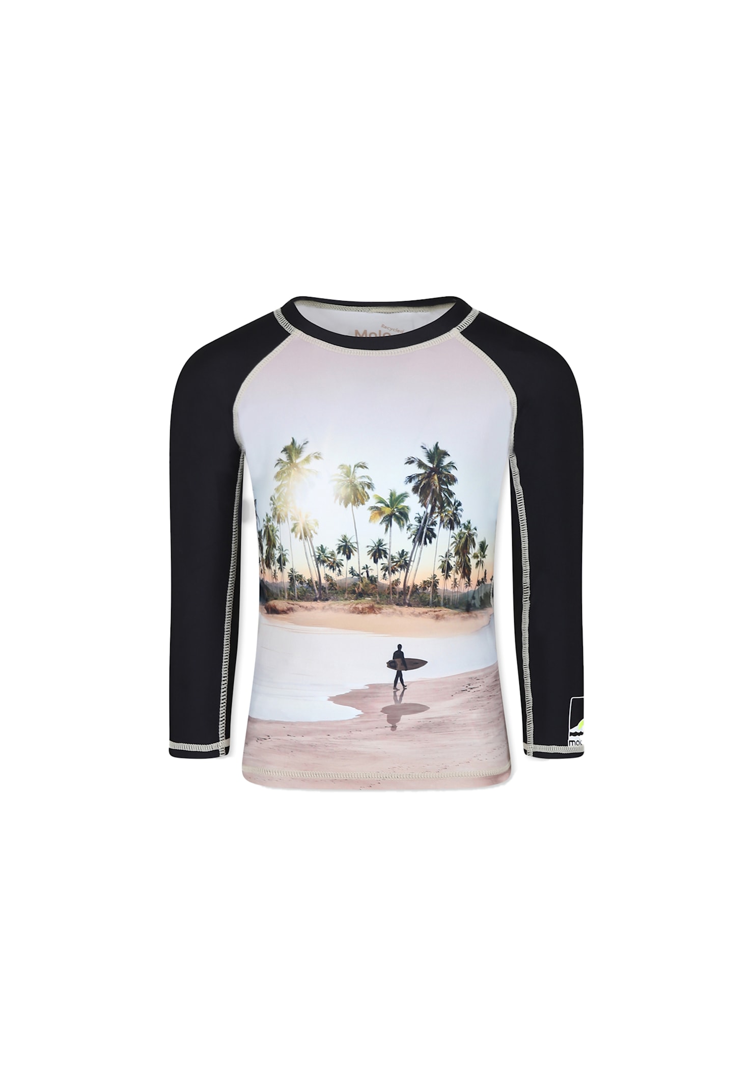 Molo Anti Uv Multicolor T-shirt For Boy With Palm Tree