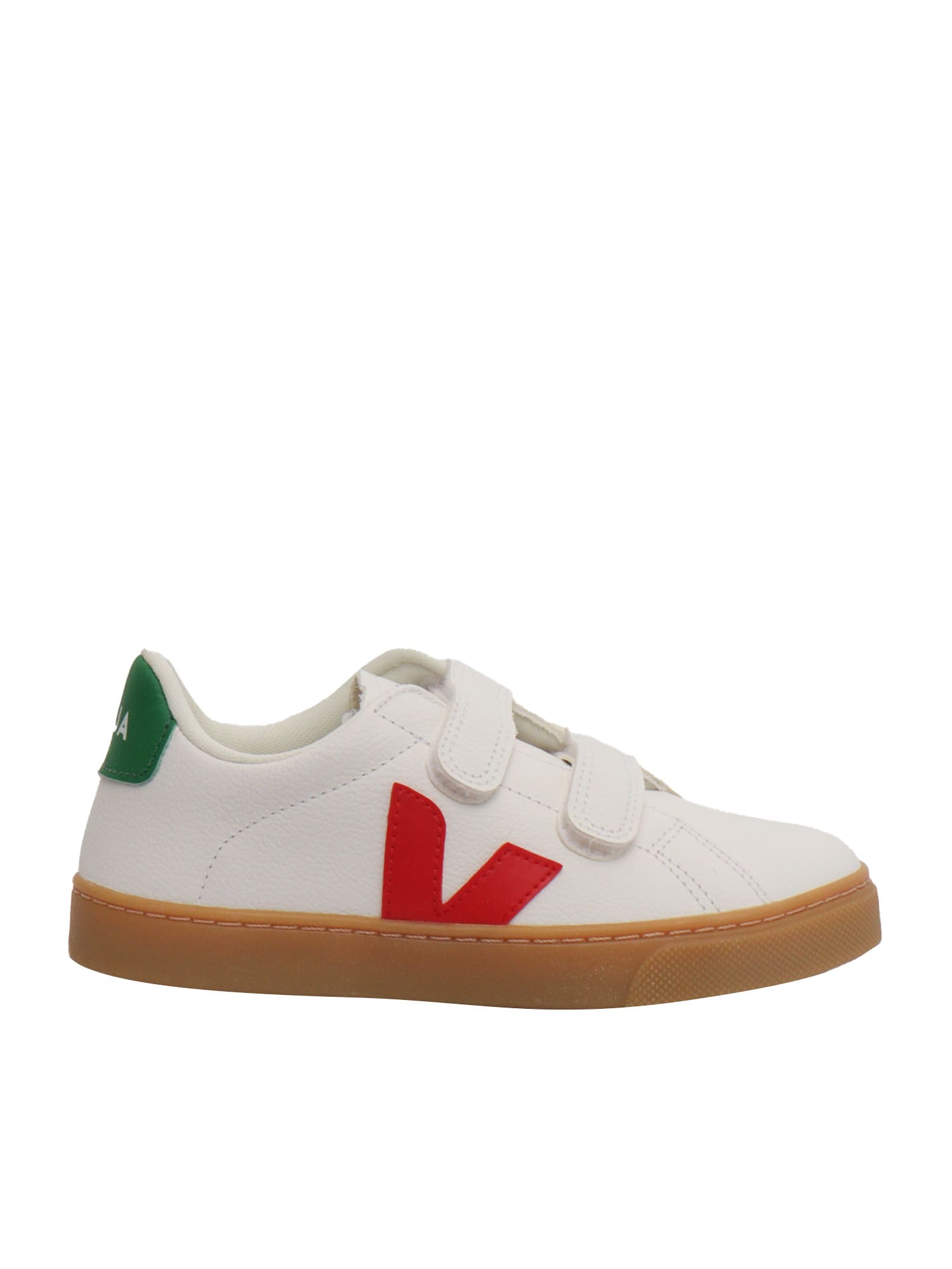 Veja Small Esplar Chromefree Leather Extra-white_pekin_emeraude Sneakers