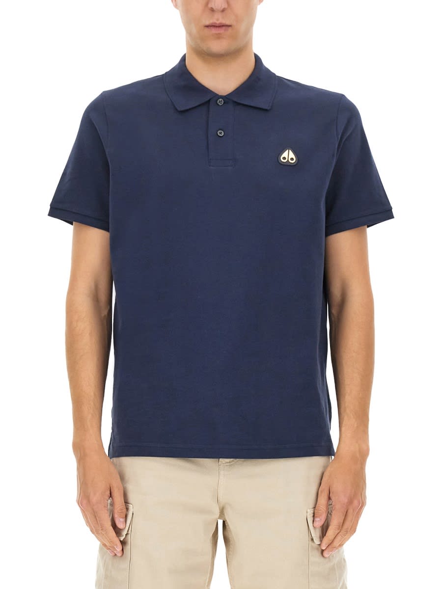 Moose Knuckles everett Gold Polo Shirt