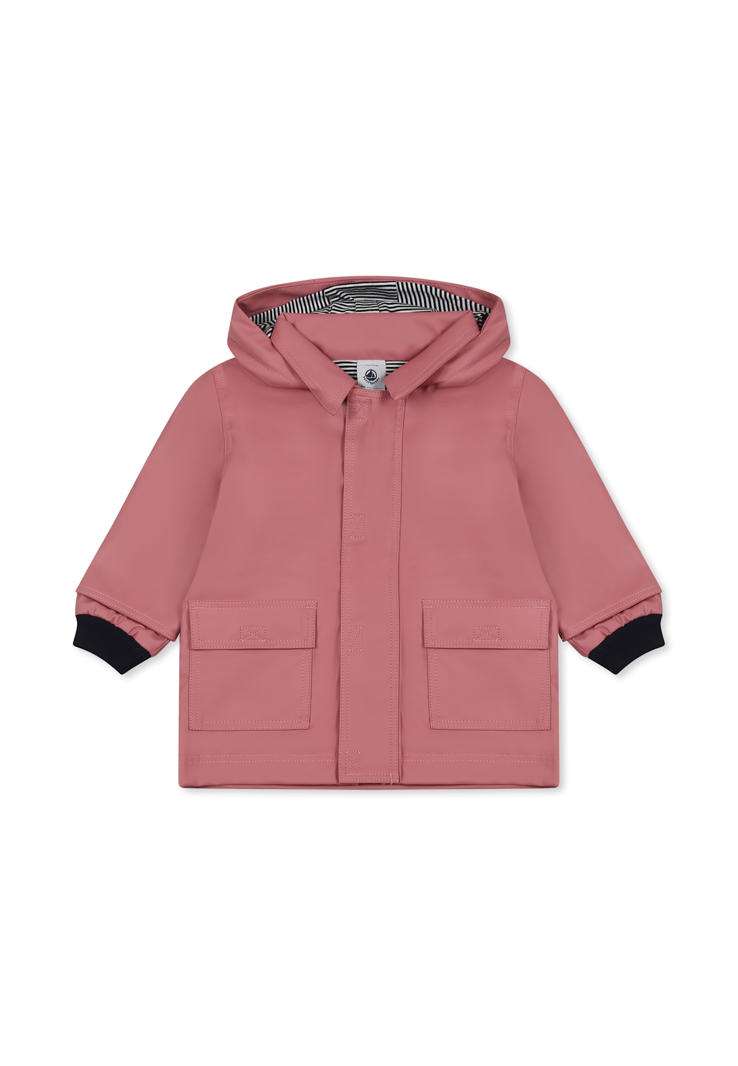 Petit Bateau Pink Raincoat For Baby Girl