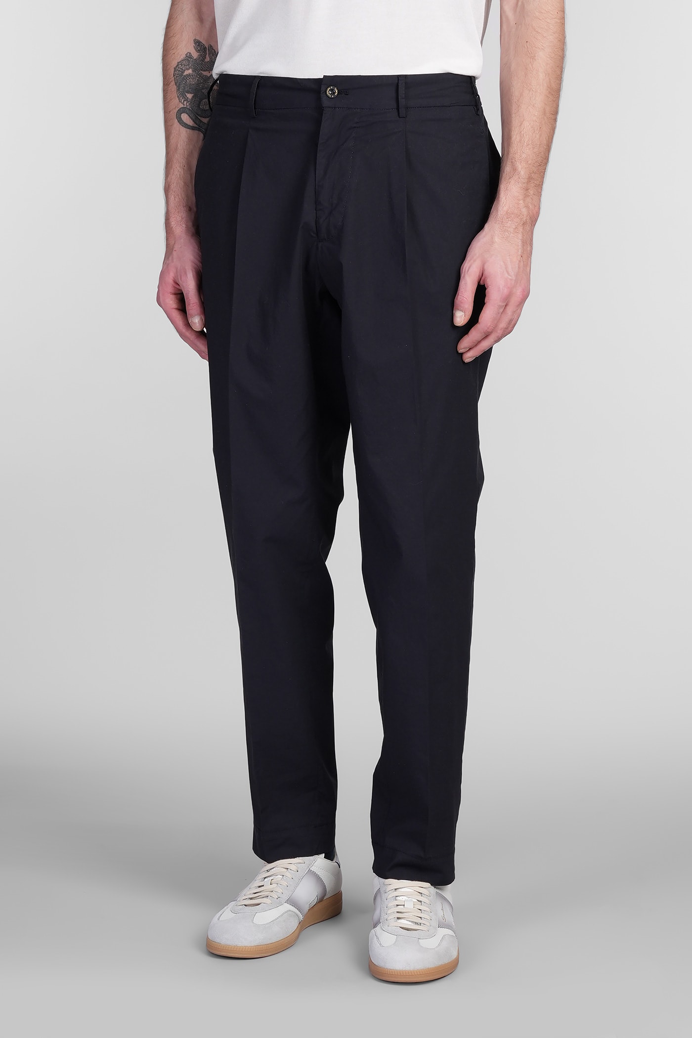 Santaniello Irno Evo Pants In Blue Cotton