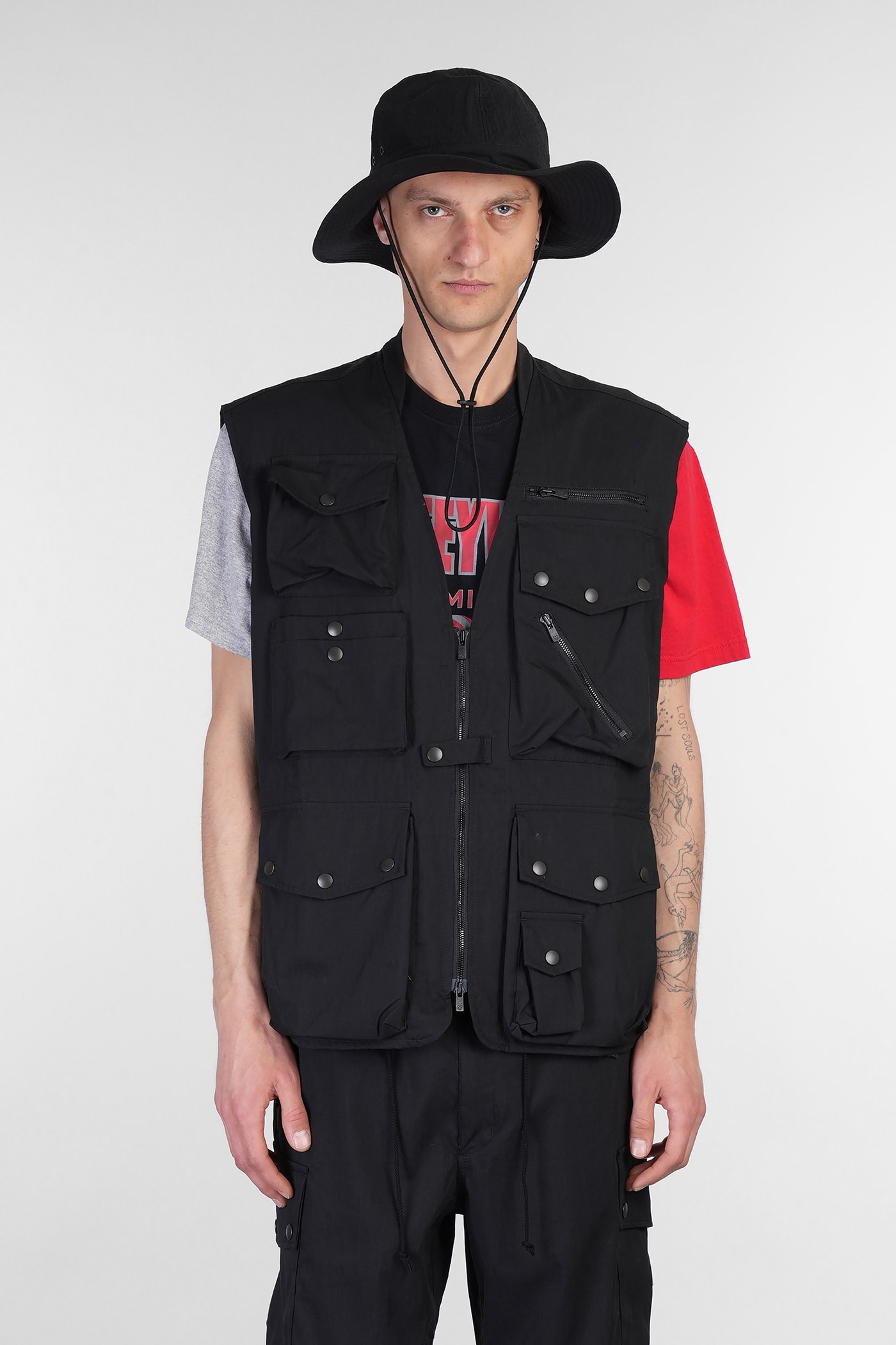 Needles Vest In Black Cotton