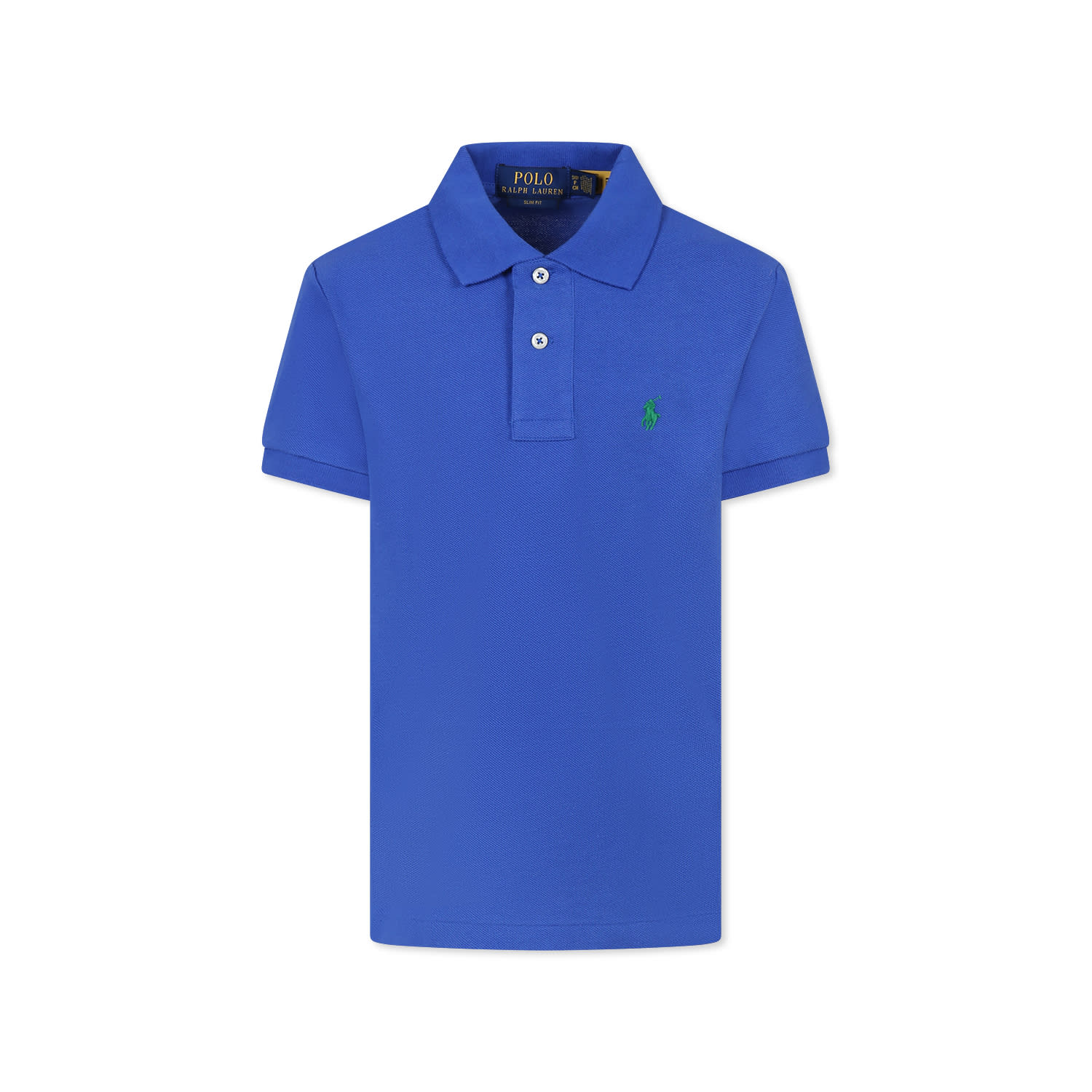 Ralph Lauren Blue Polo Shirt For Boy With Horse