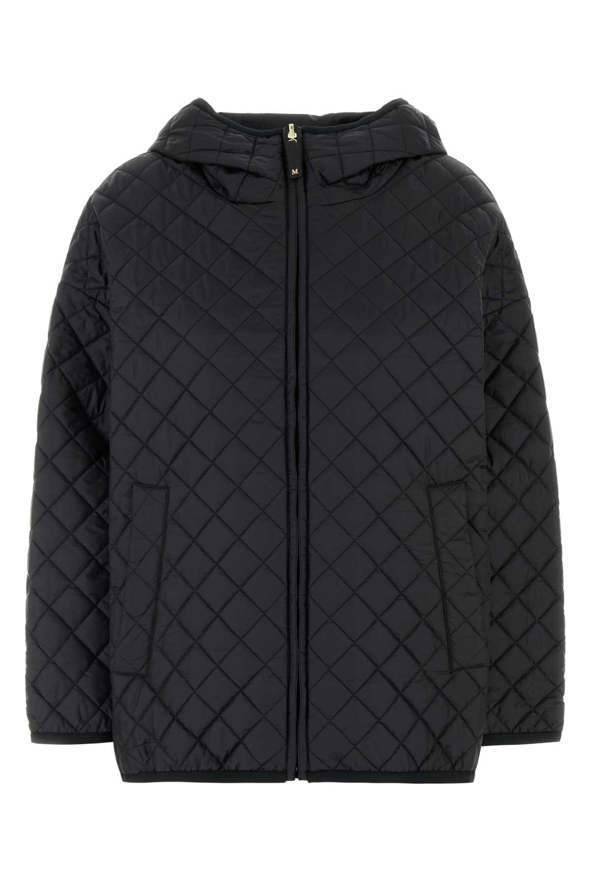 Max Mara The Cube Black Polyester Leo Reversible Jacket