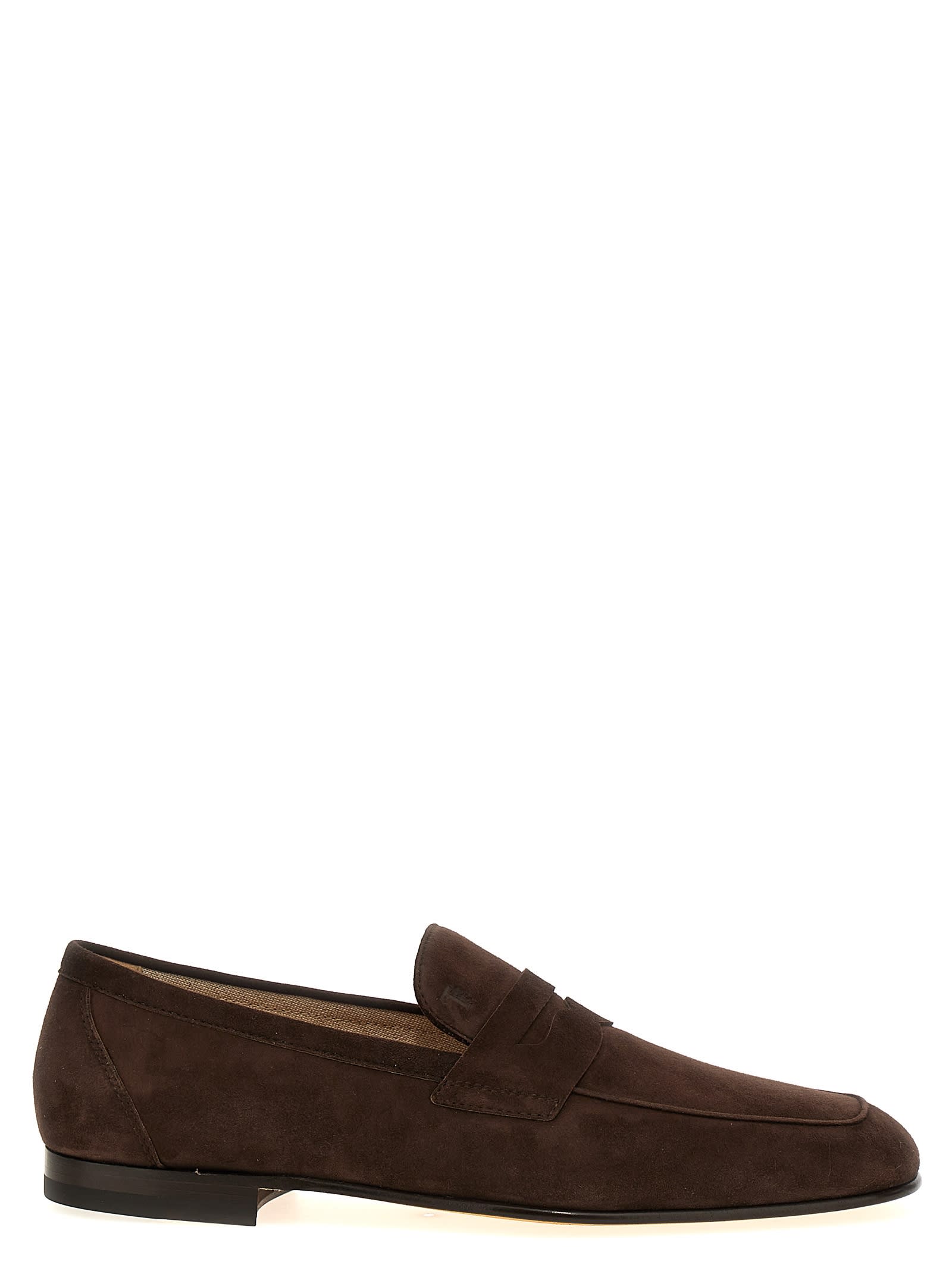Tod's Logo Suede Loafers