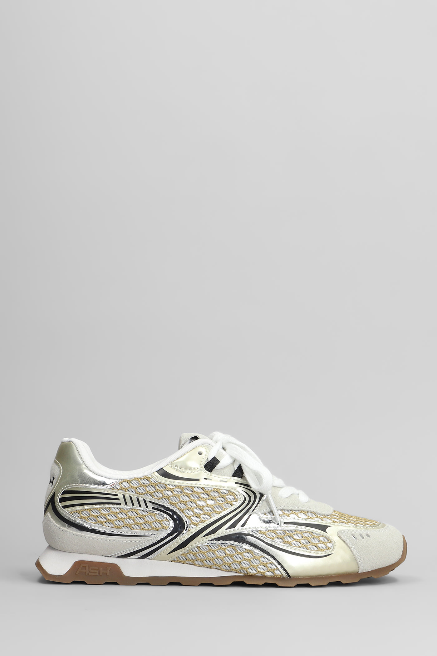 Ash Kabuki Sneakers In Beige Suede And Fabric