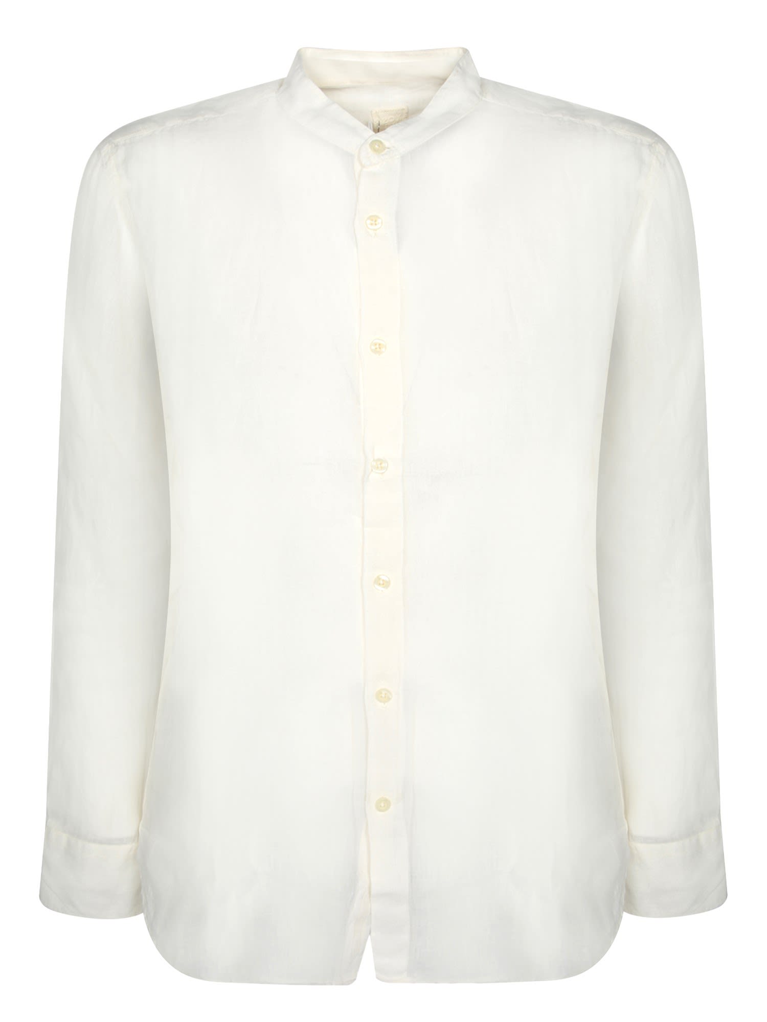 120% Lino Slim Fit latte Linen Shirt