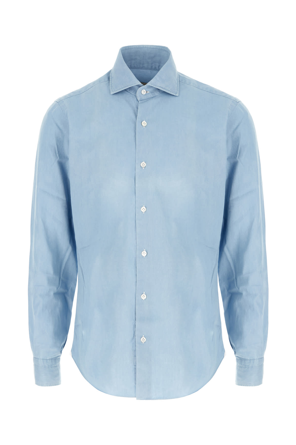 Barba Napoli Light Blue Cotton Shirt