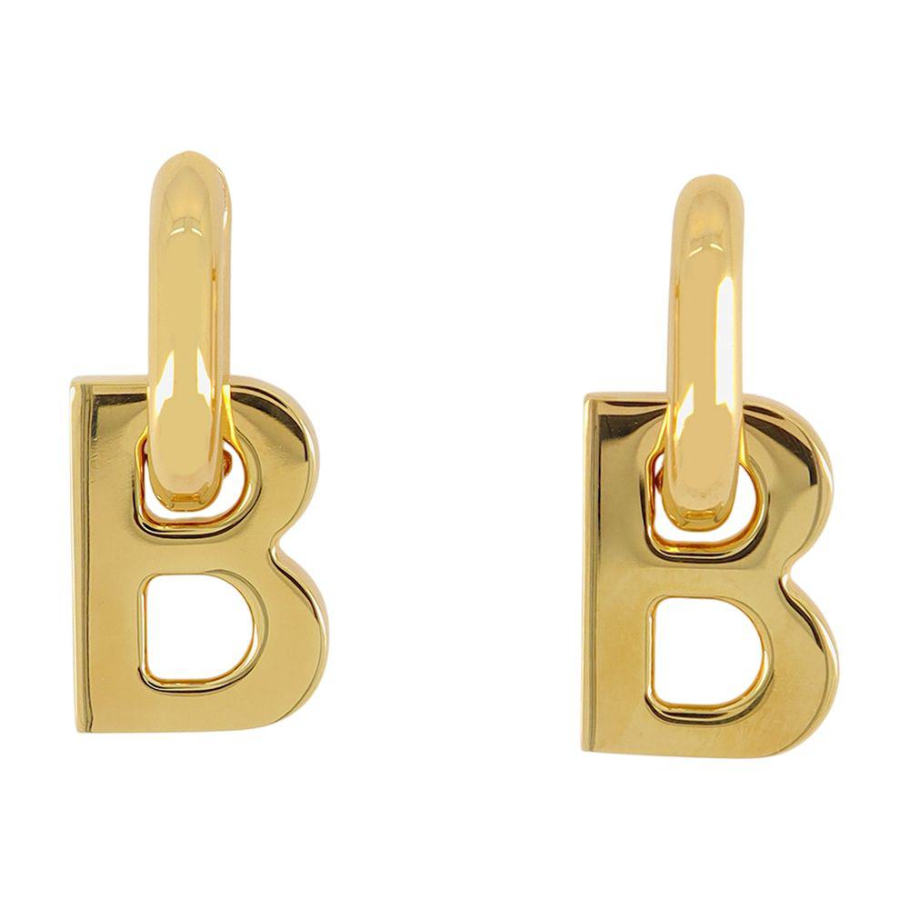 Balenciaga B字母链条迷你款耳环