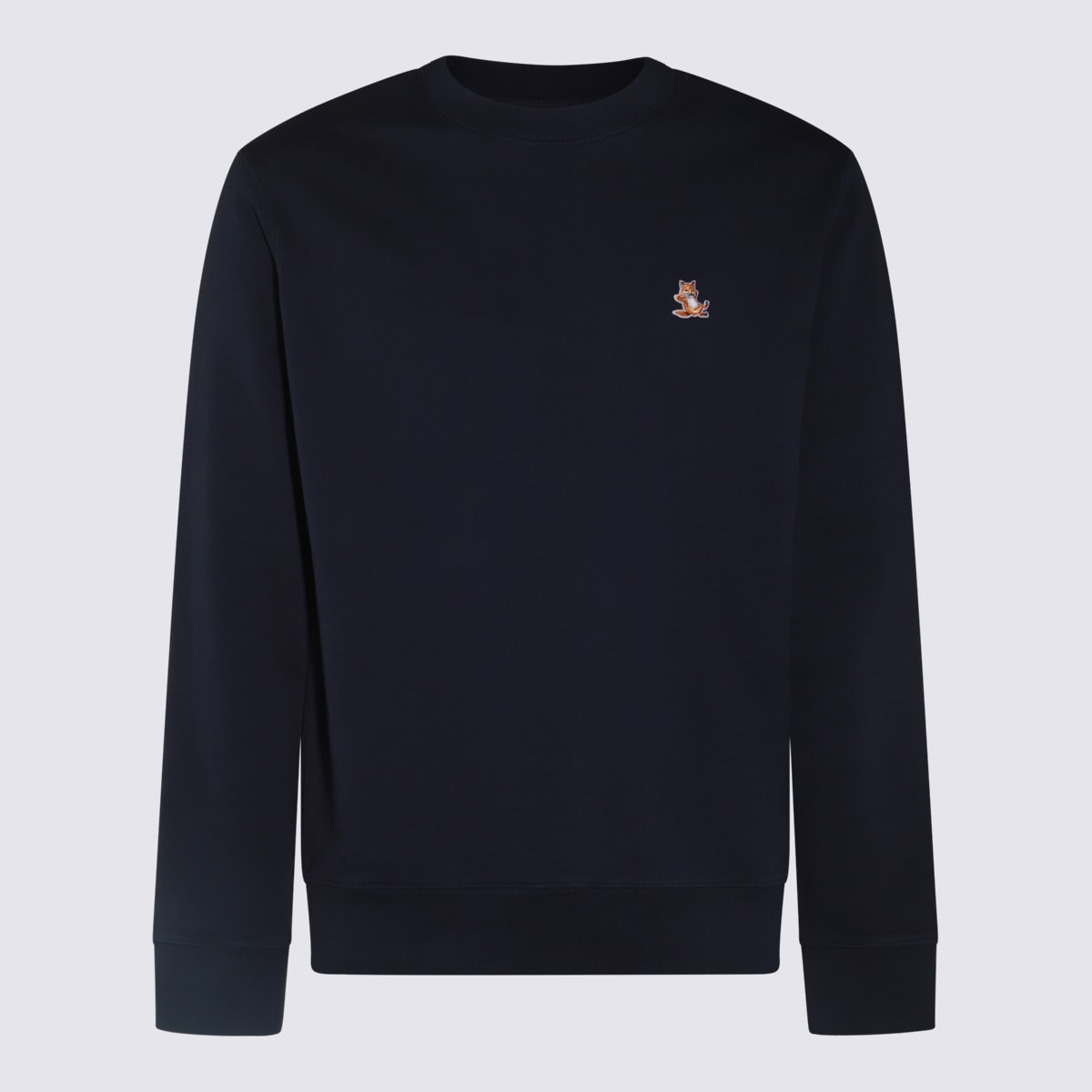 Maison Kitsuné Blue Cotton Sweatshirt