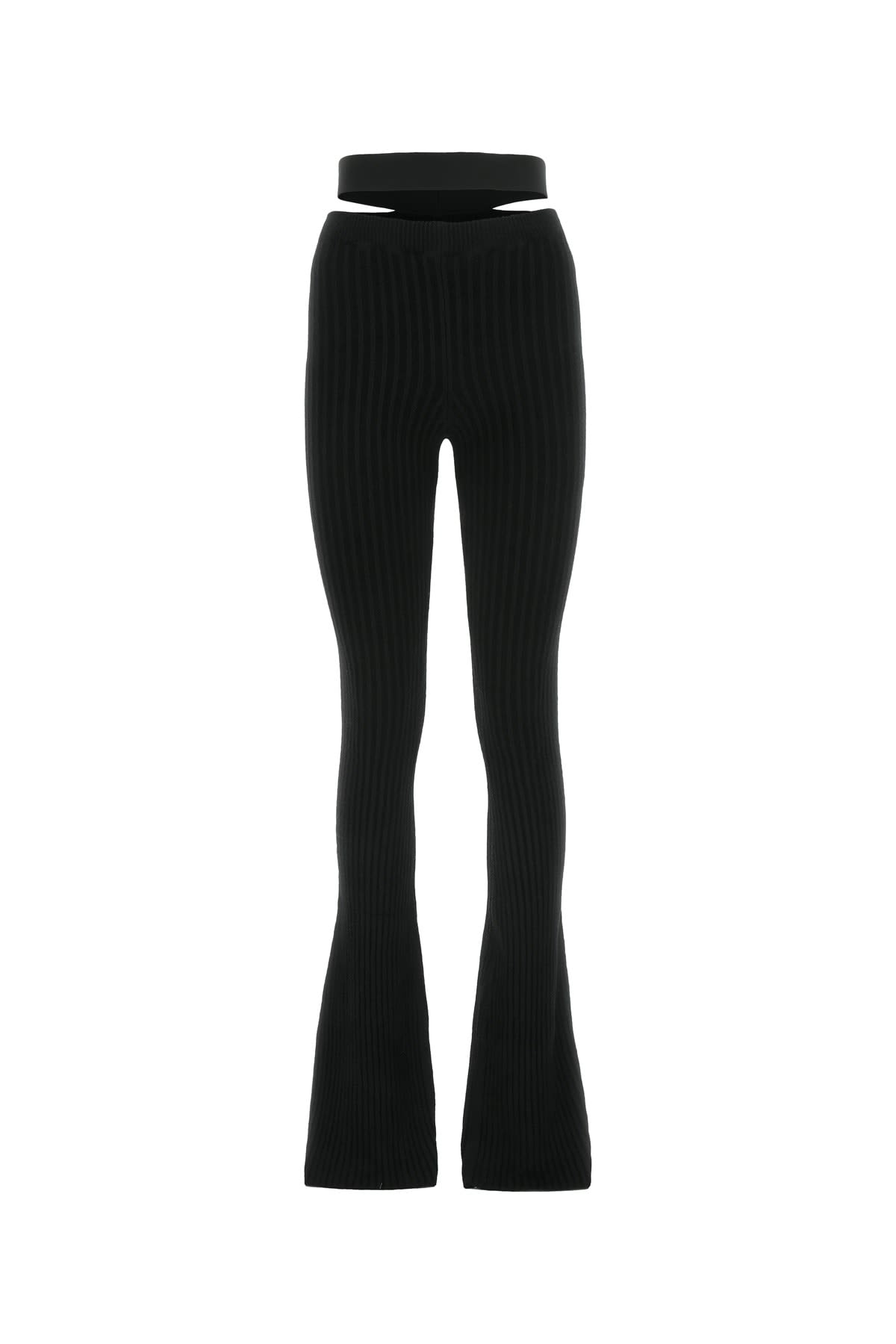 ANDREĀDAMO Black Stretch Viscose Pant