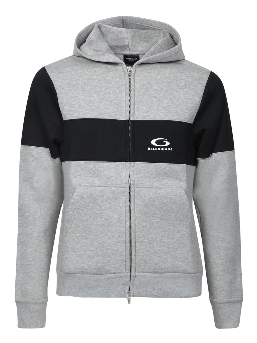 Balenciaga Grey Cotton Sweatshirt