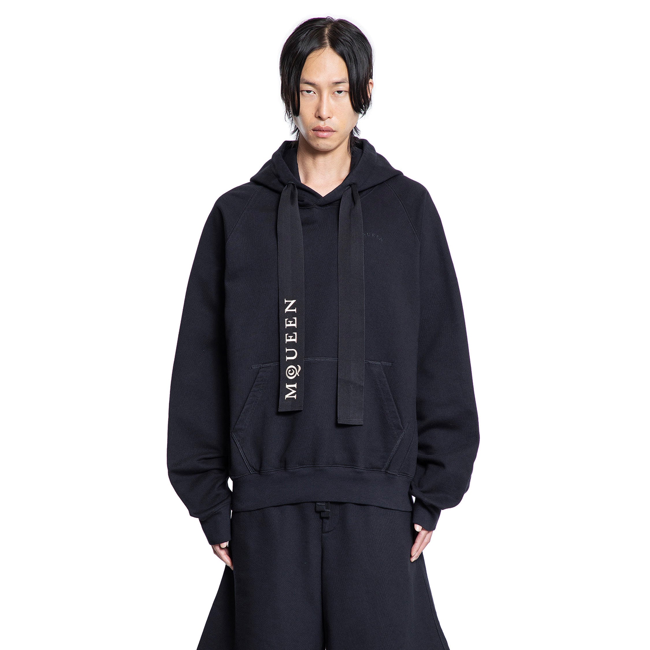 ALEXANDER MCQUEEN MAN BLACK SWEATSHIRTS