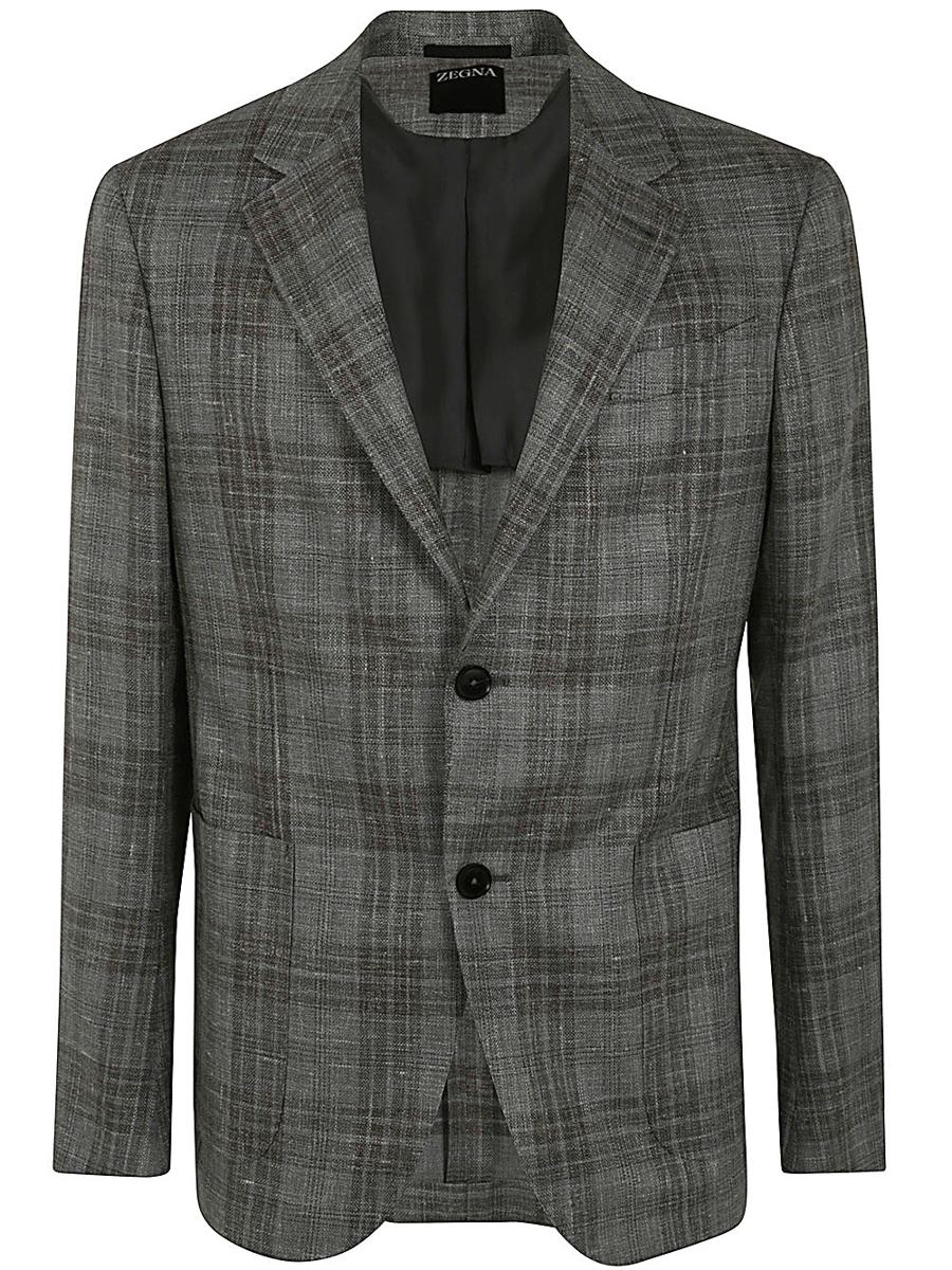 Zegna 羊毛混蚕丝夹克