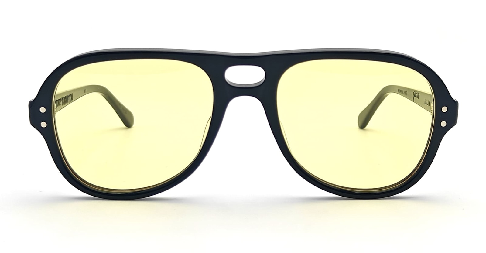Julius Tart Optical Holly - Black / Yellow Lens Sunglasses