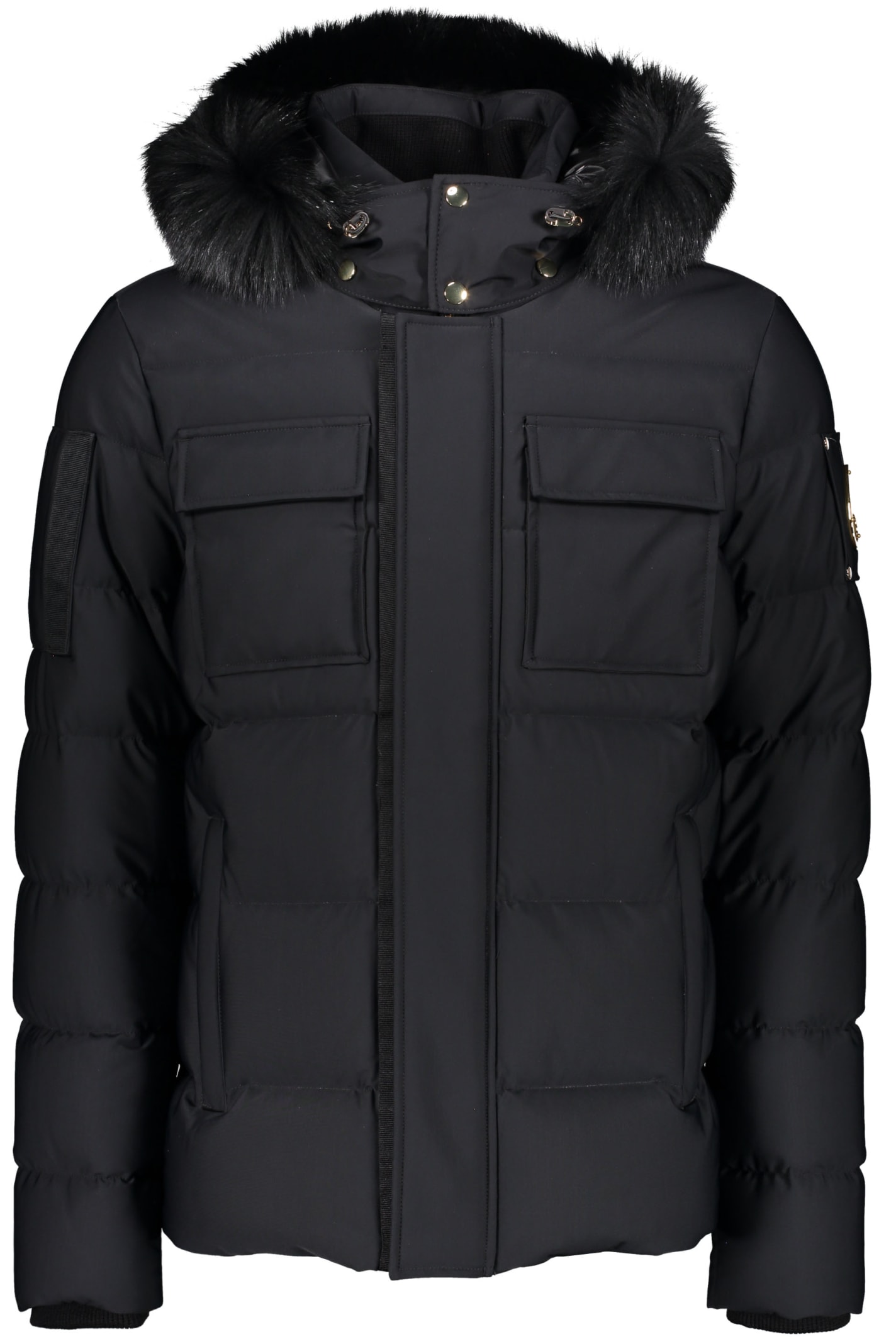 Moose Knuckles Padded Parka With Fur Hood