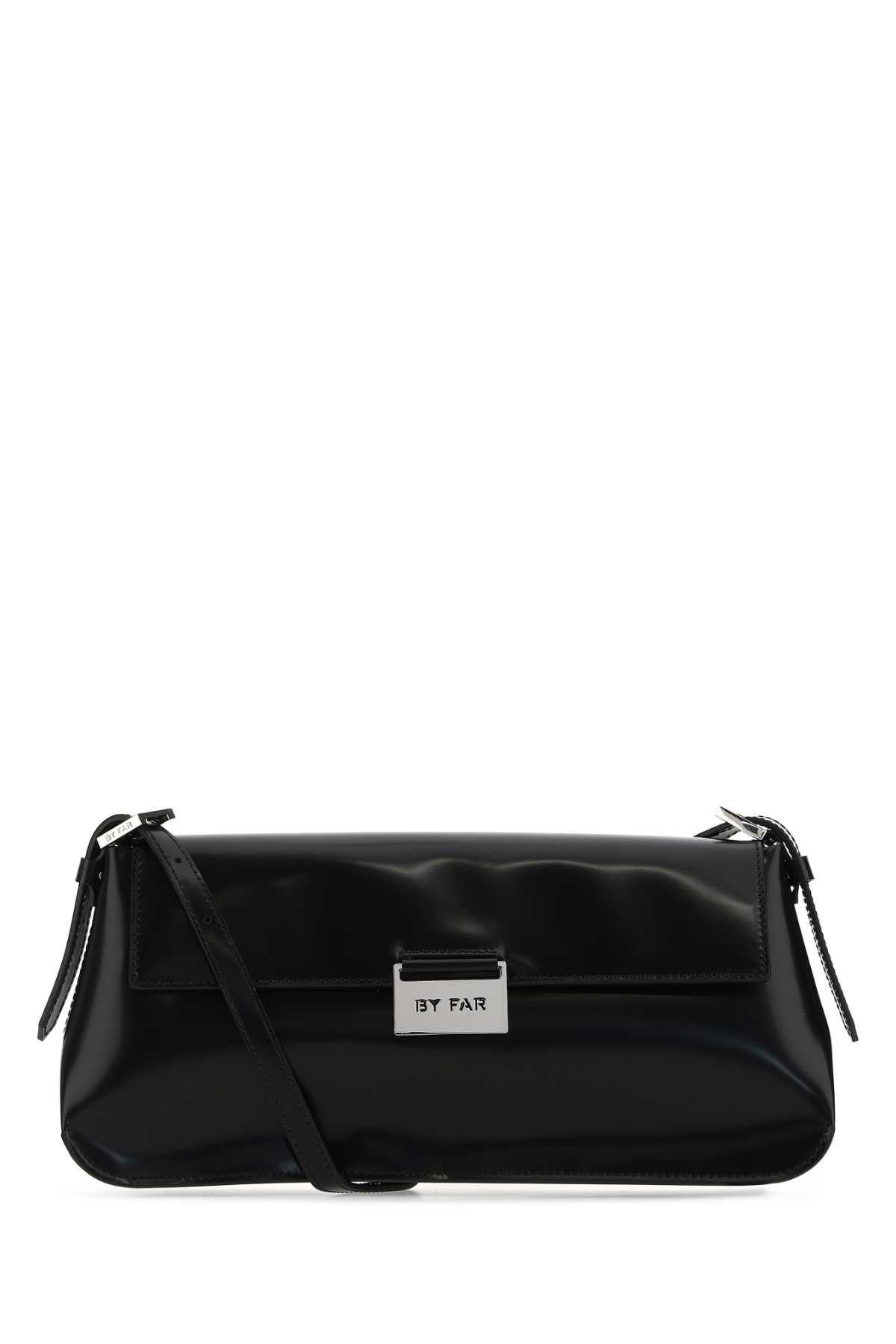 BY FAR Black Leather Mathilda Shoulder Bag