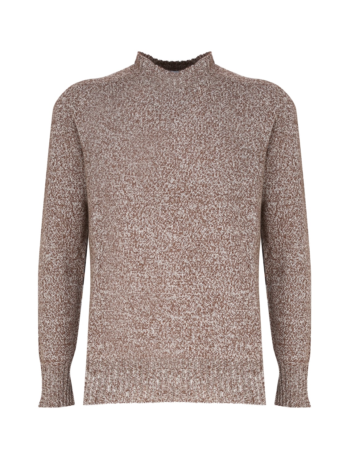 Malo Crew-neck Sweater In Mouliné Cashmere
