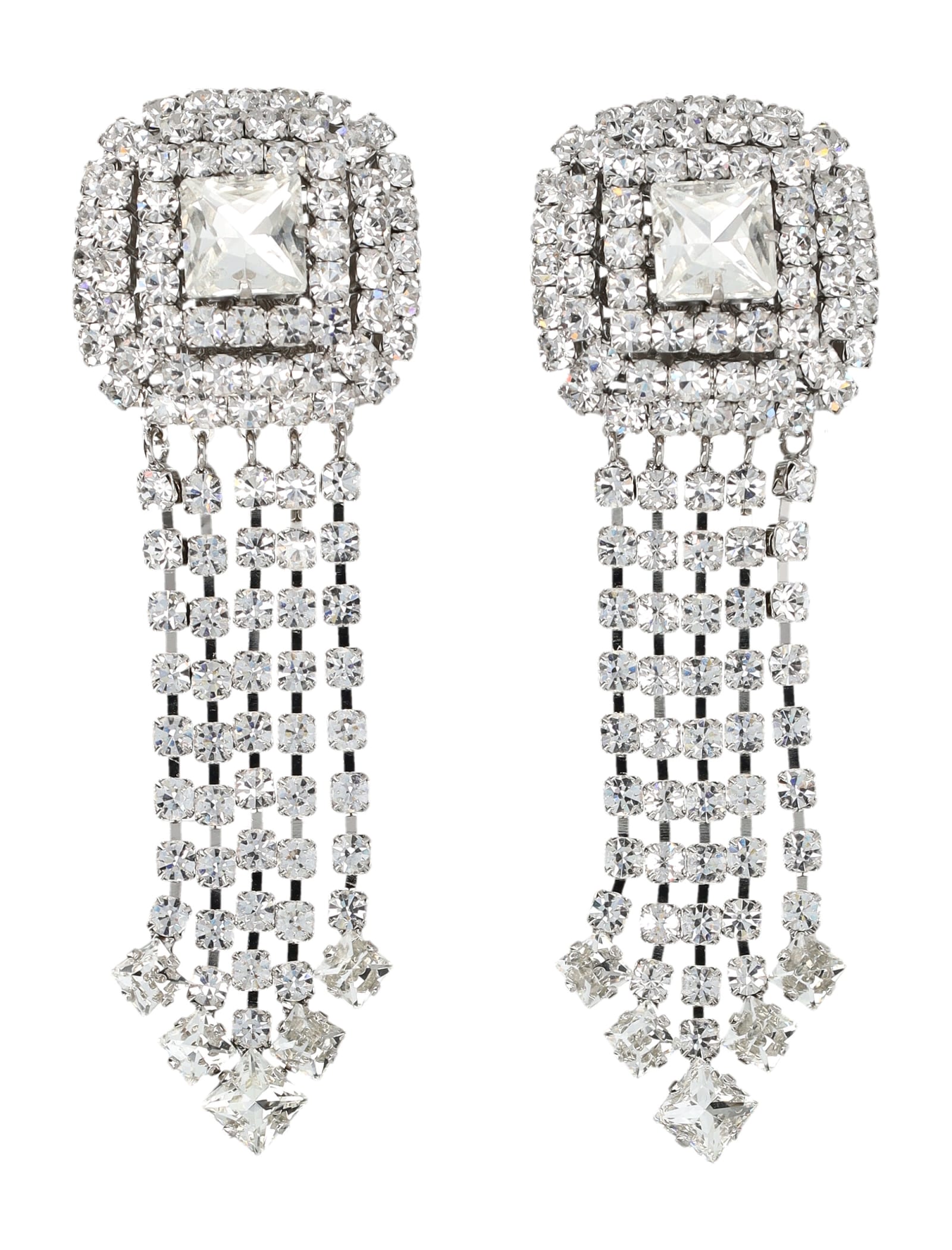 Alessandra Rich Embellished Metal Earrings
