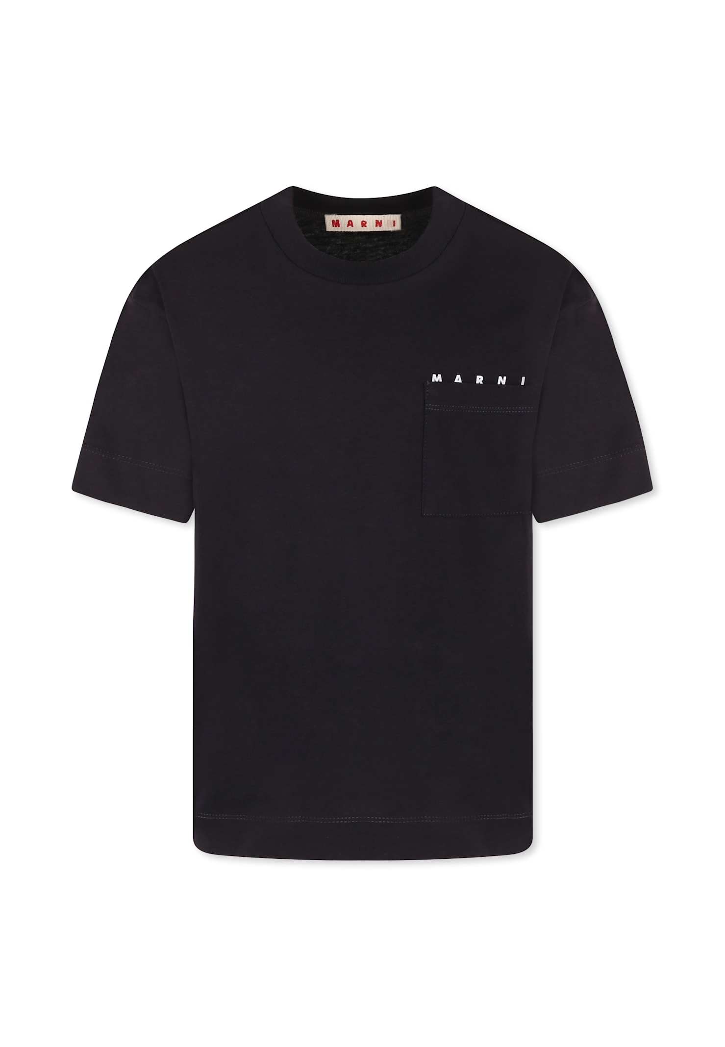 Marni Blue T-shirt For Kids With Logo