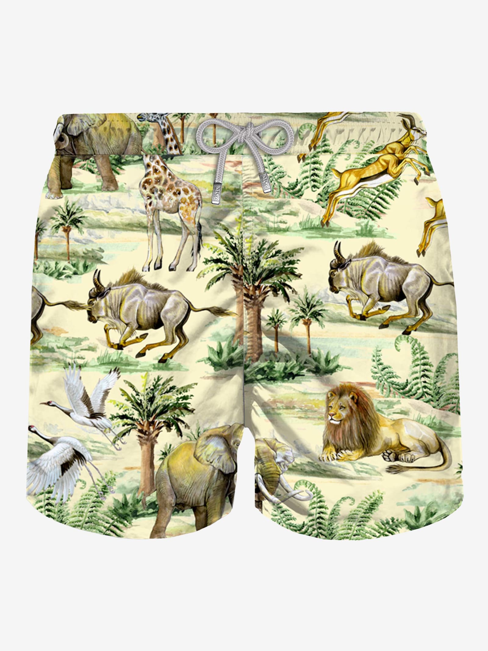 MC2 Saint Barth Man Classic Swim Shorts Wild Life Print