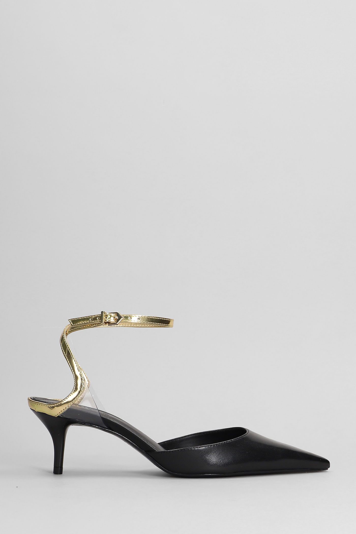 Schutz Skye Pump Mid Pumps In Black Leather