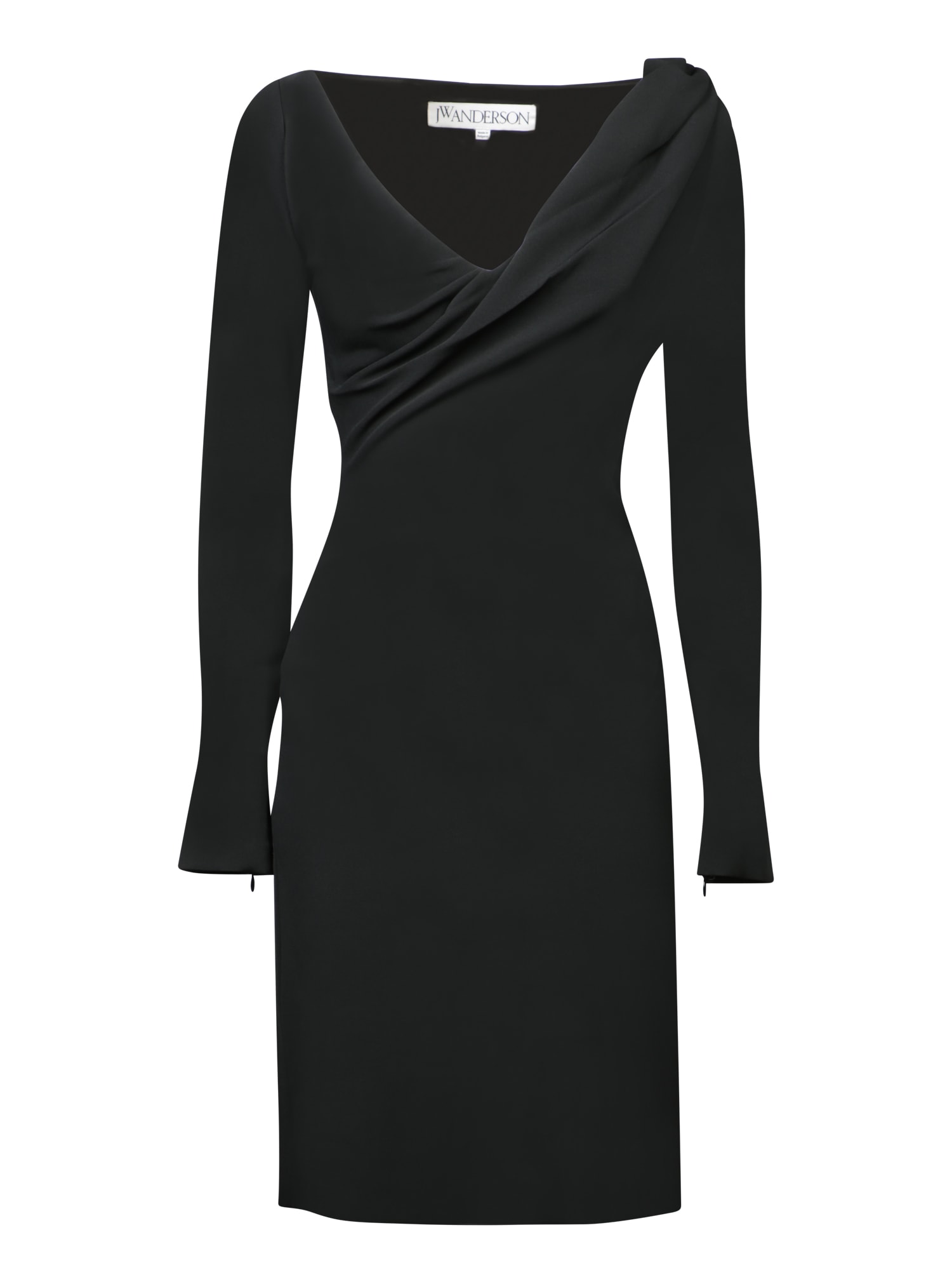J. W. Anderson Shoulder Drape V Neck Dress
