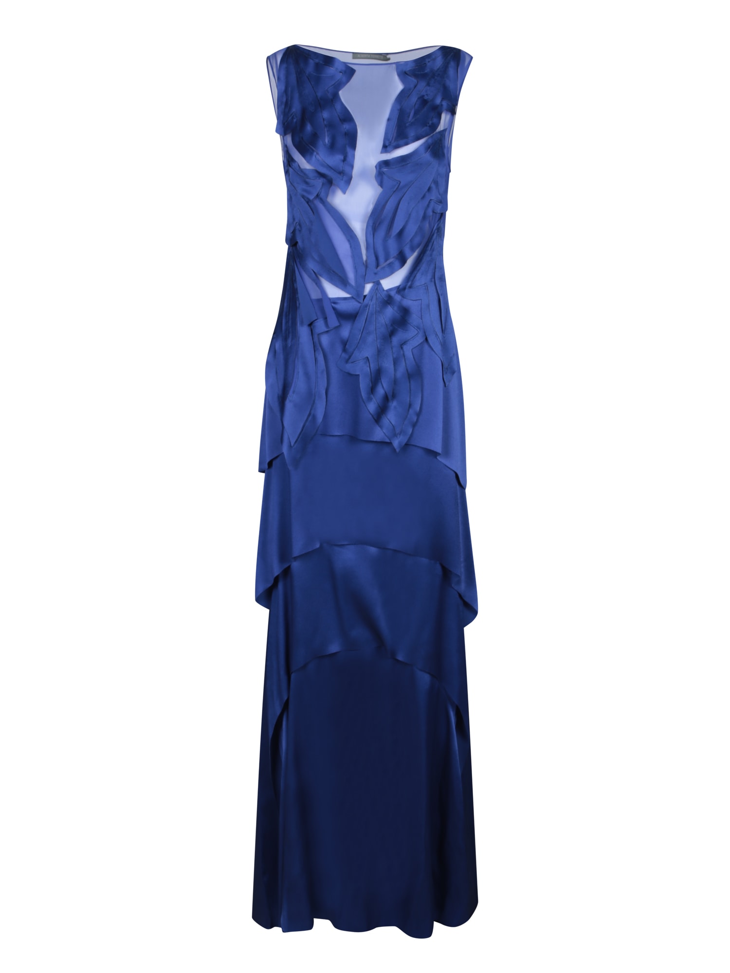 Alberta Ferretti 蓝色缎面长裙