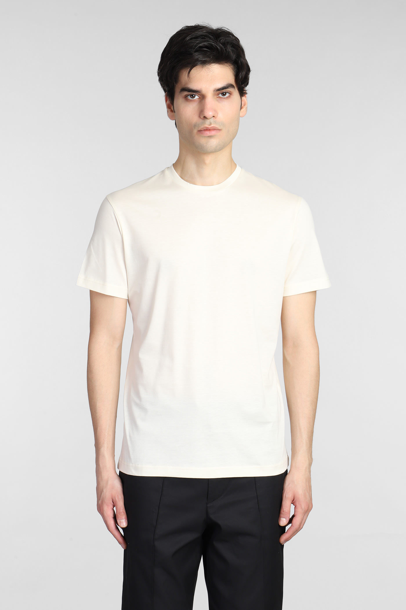 costumein Neil Chiba T-shirt In Beige Cotton
