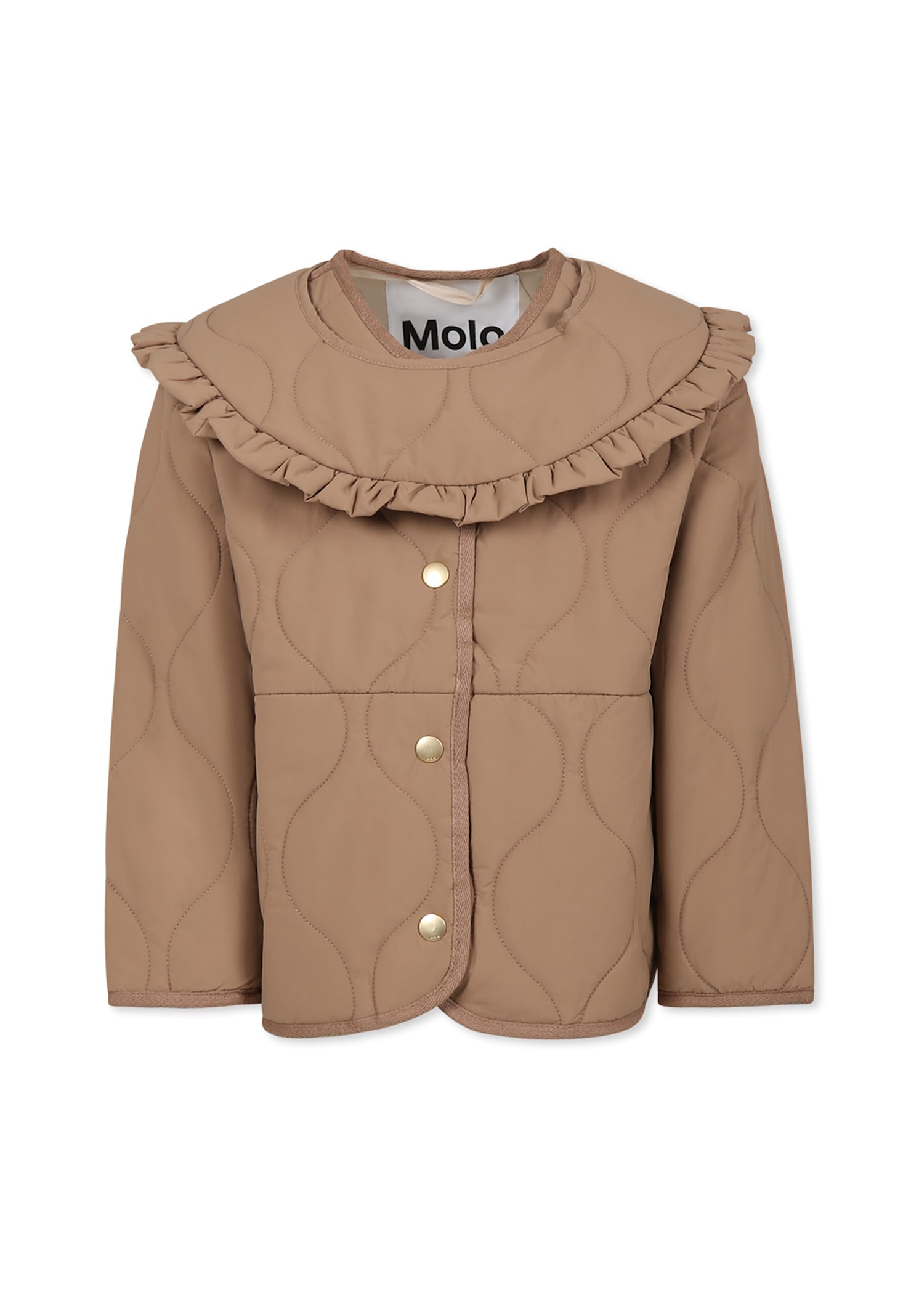 Molo Brown Down Jacket For Girl