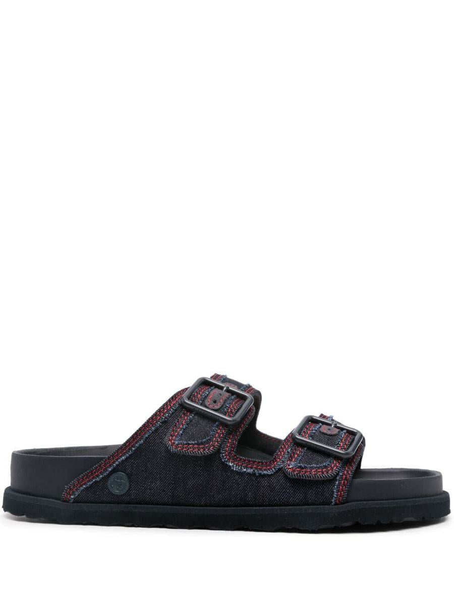 Birkenstock Arizona Stone Washed Denim Sandals Shoes