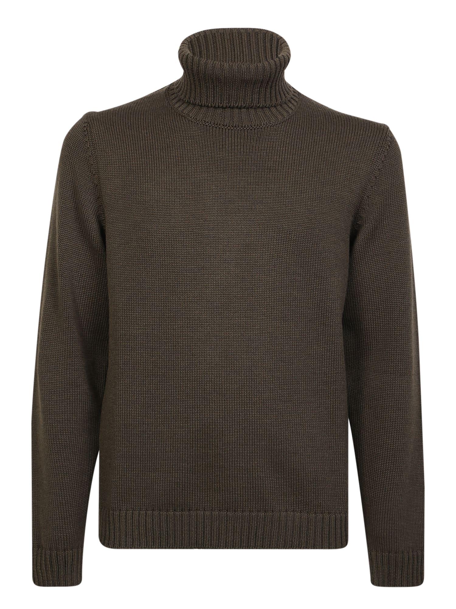 Zanone High-neck Pullover Military Green