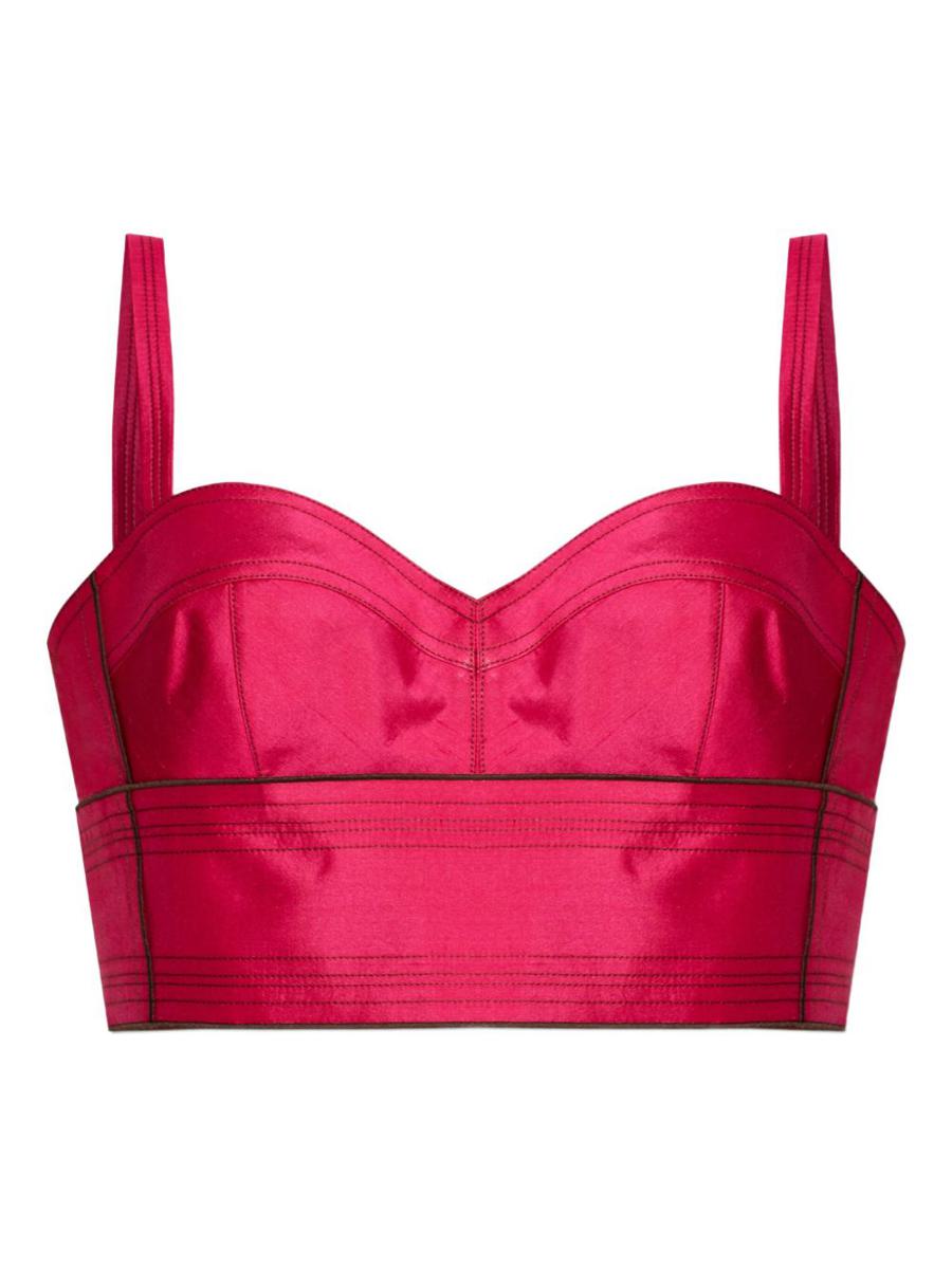 Tory Burch Silk Bra Top