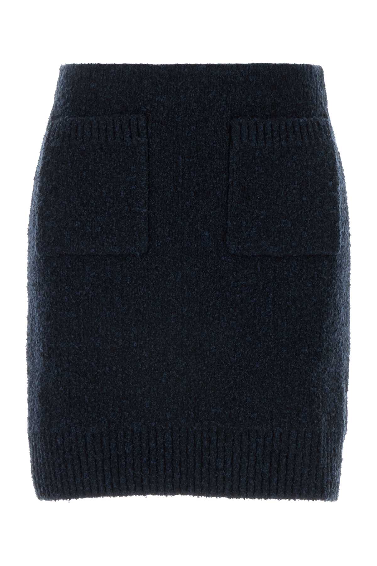 Bottega Veneta Midnight Blue Bouclã Mini Skirt