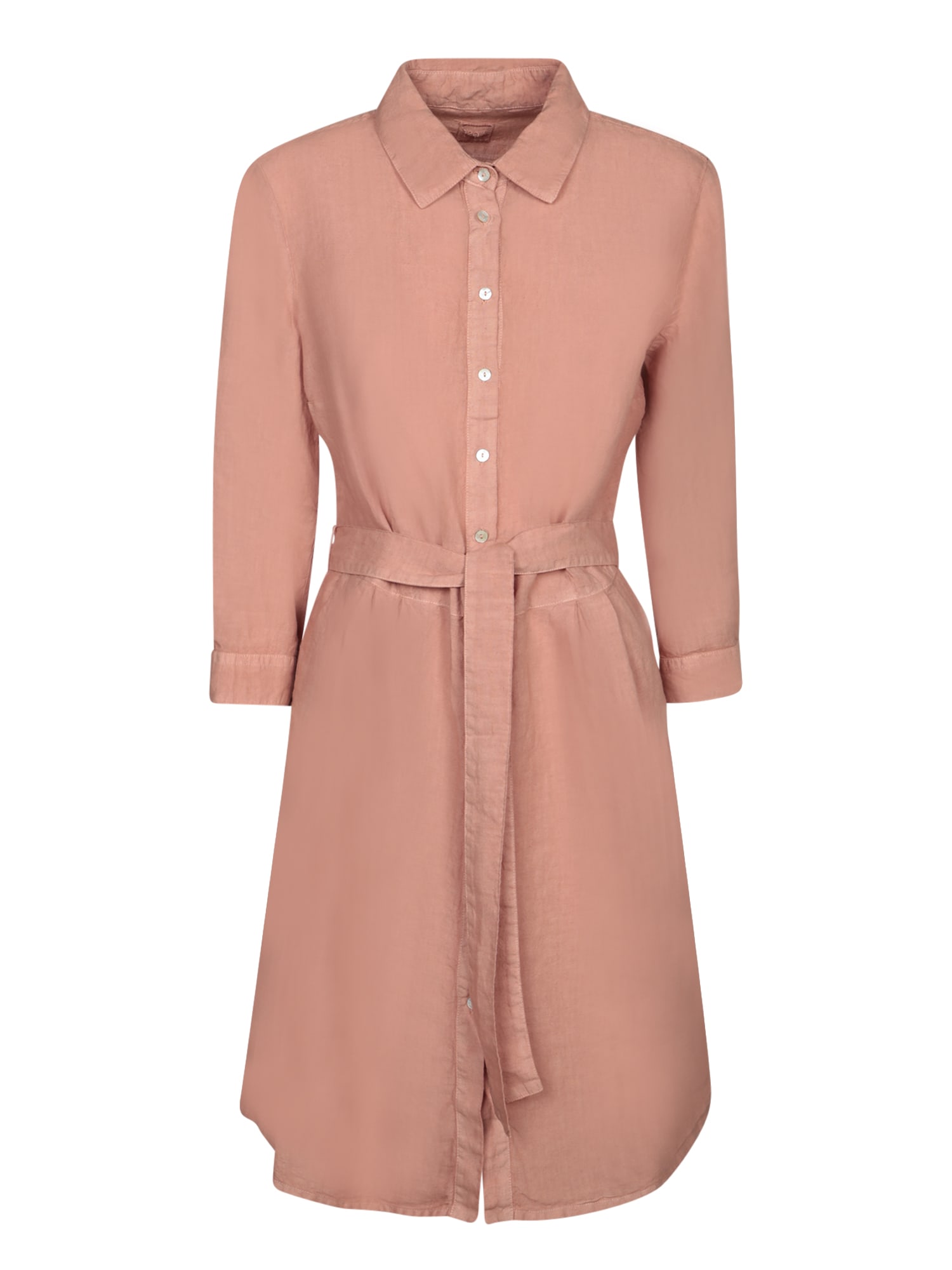 120% Lino Rosewood Linen Mini Dress