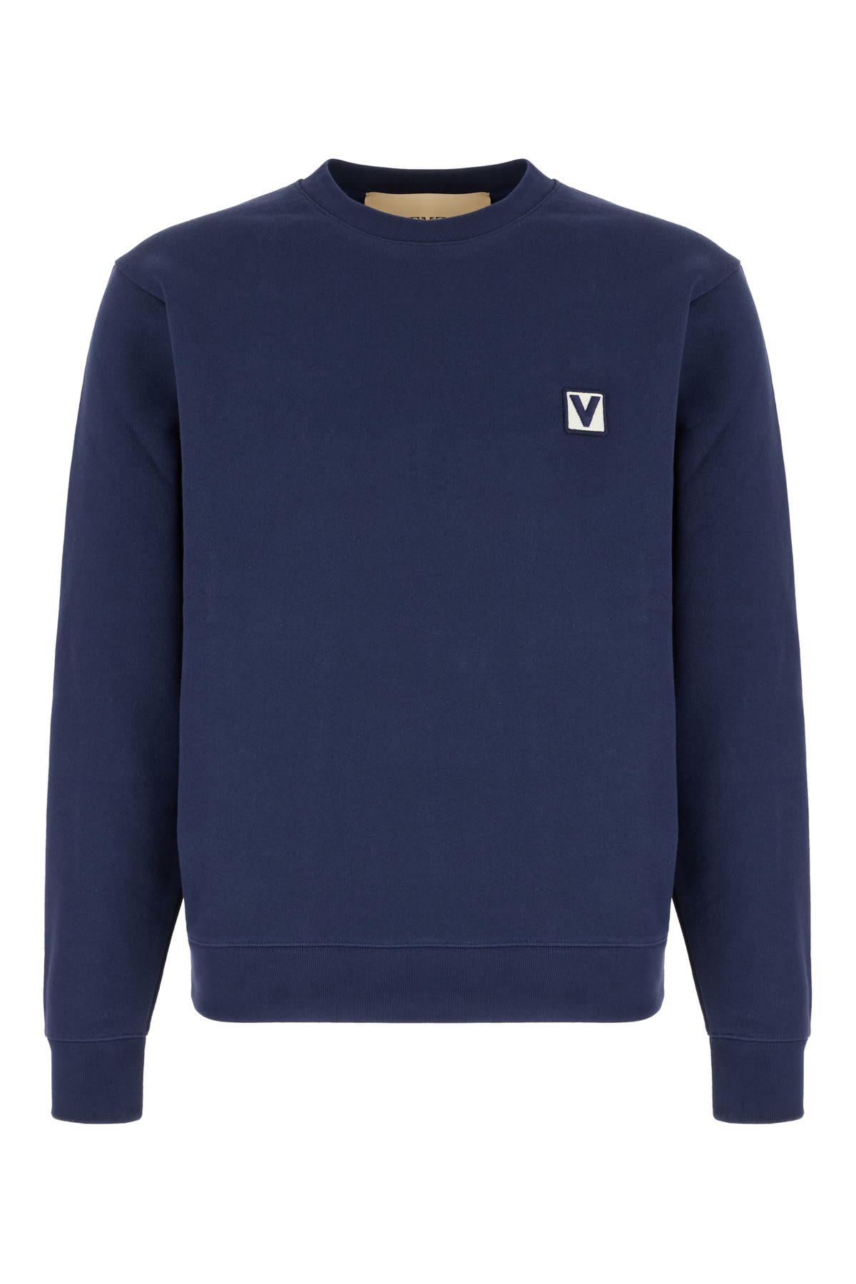 Valentino Garavani Navy Blue Cotton Sweatshirt