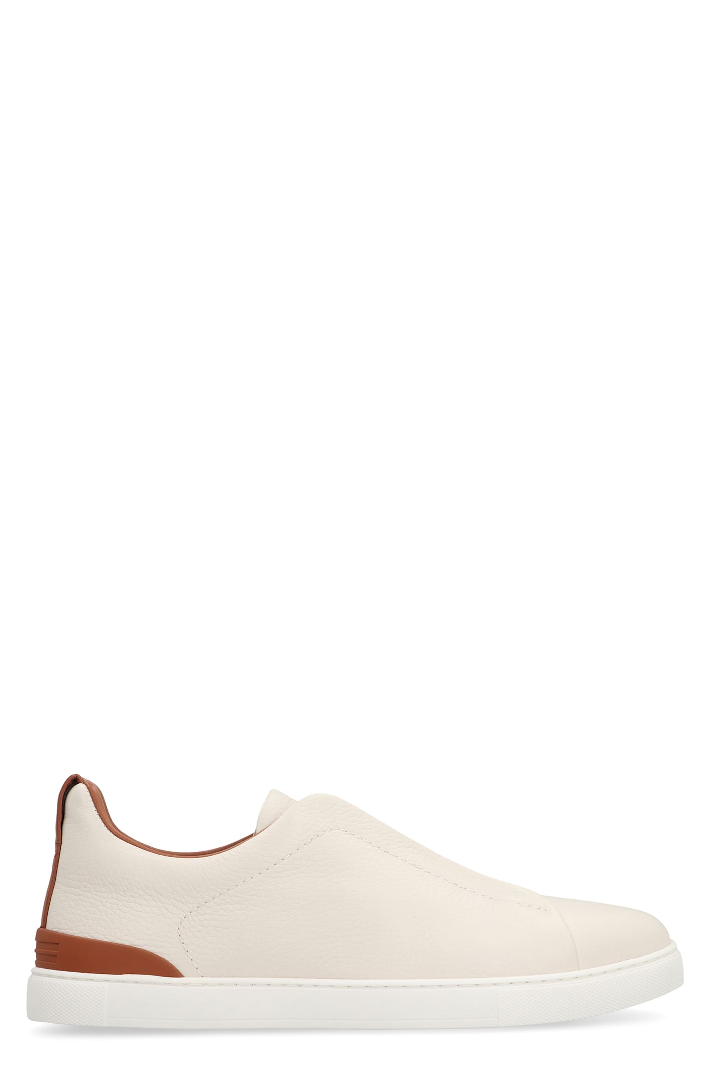 Zegna Triple Stitch Slip-on Sneakers