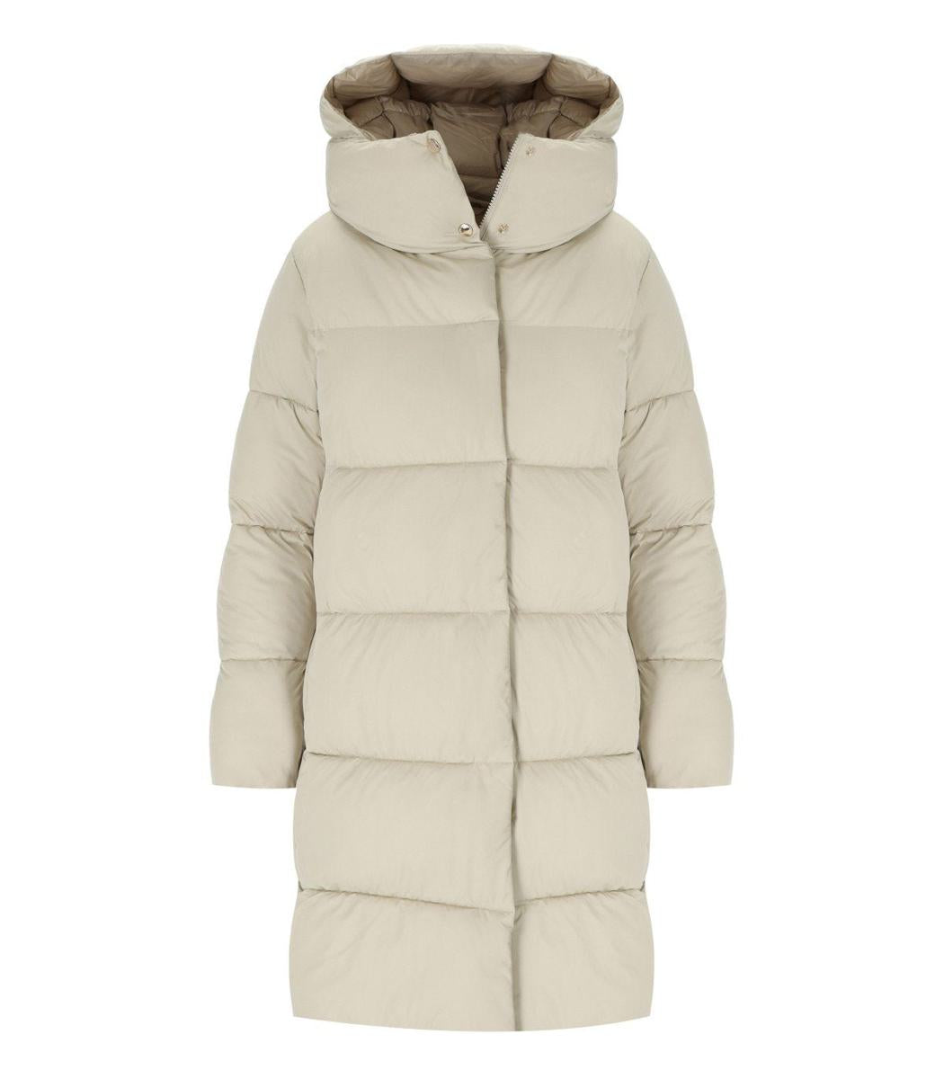 Save The Duck Sibyl Beige Hooded Padded Jacket