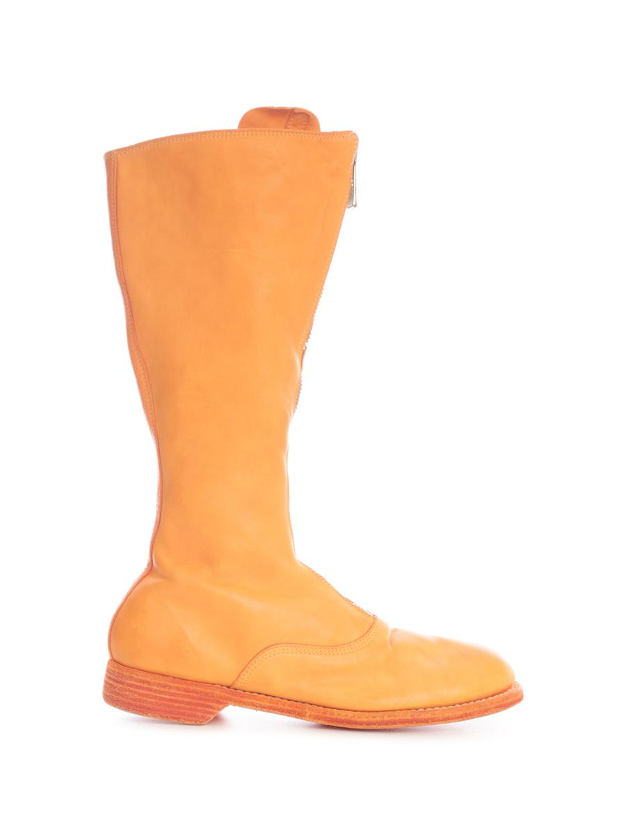 Guidi Front Zip Army Boots Sole Leather Shoes