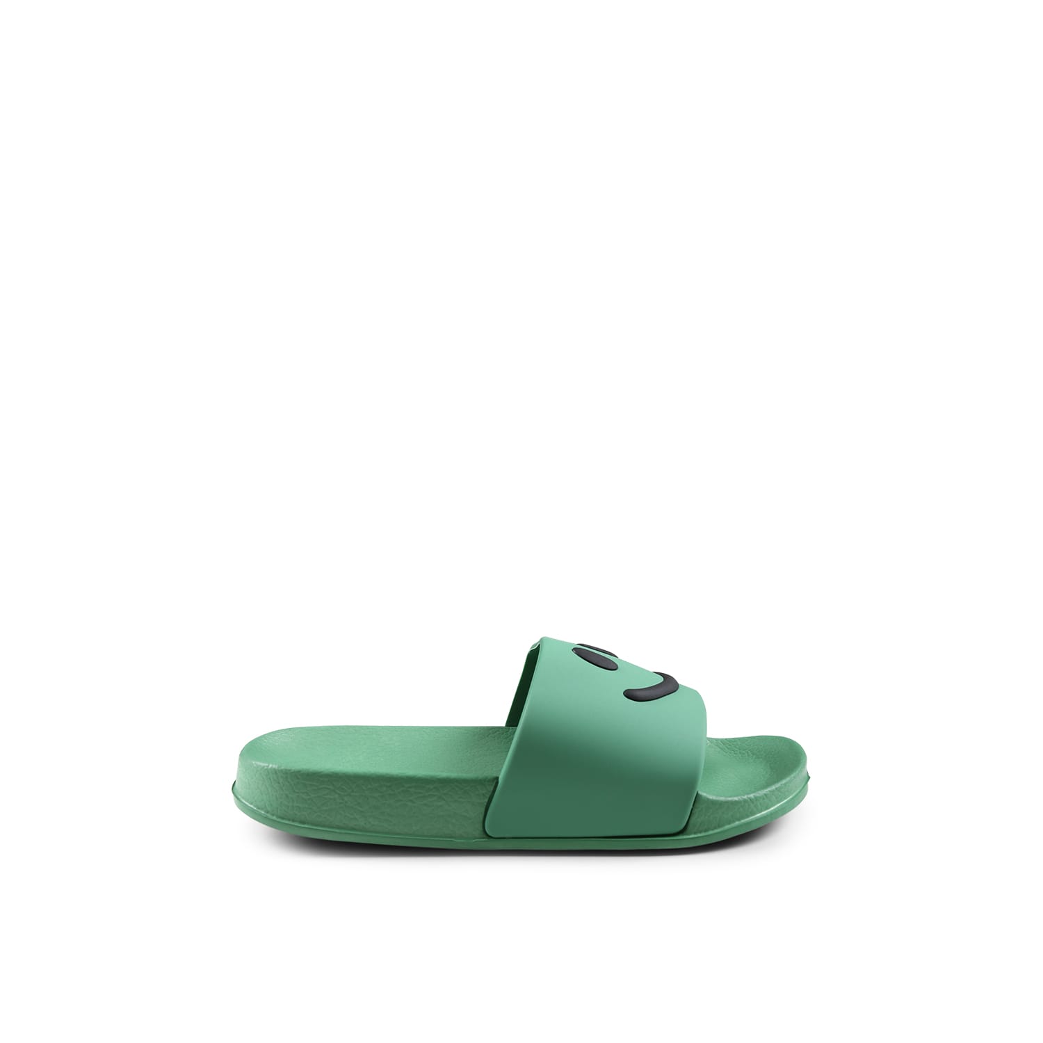 Molo Green Slippers For Kids With Smiley
