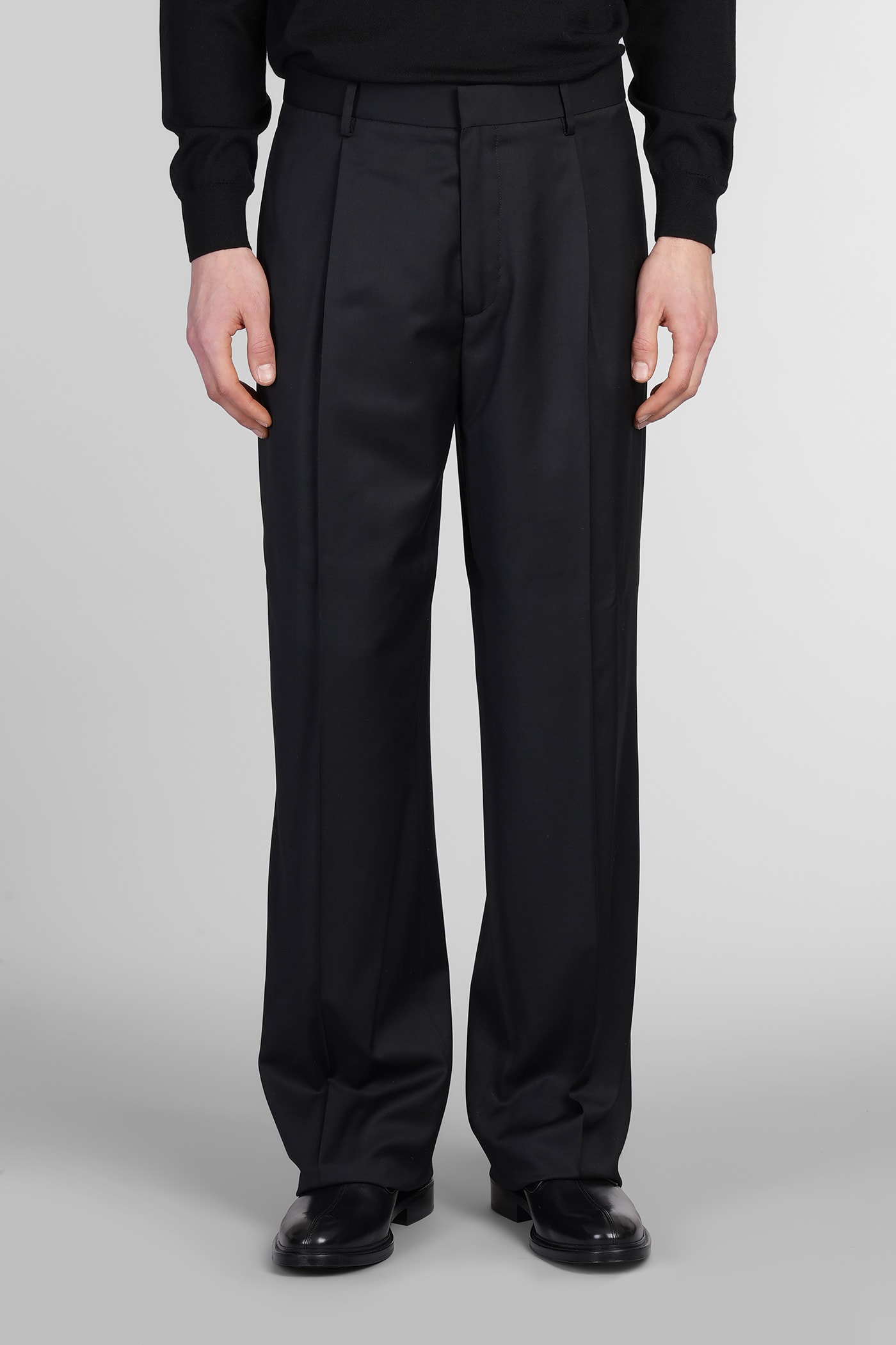 Lardini Pants In Black Wool