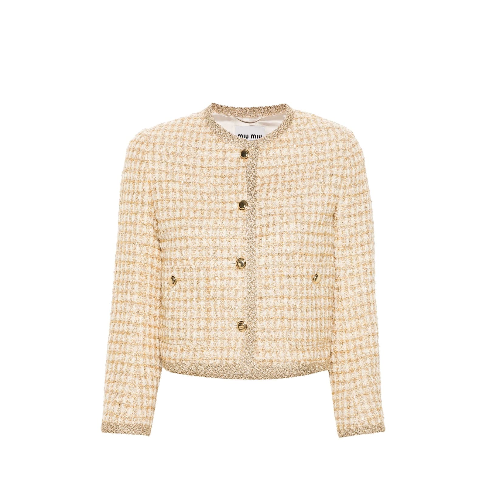 Miu Miu Check Lam Jacket