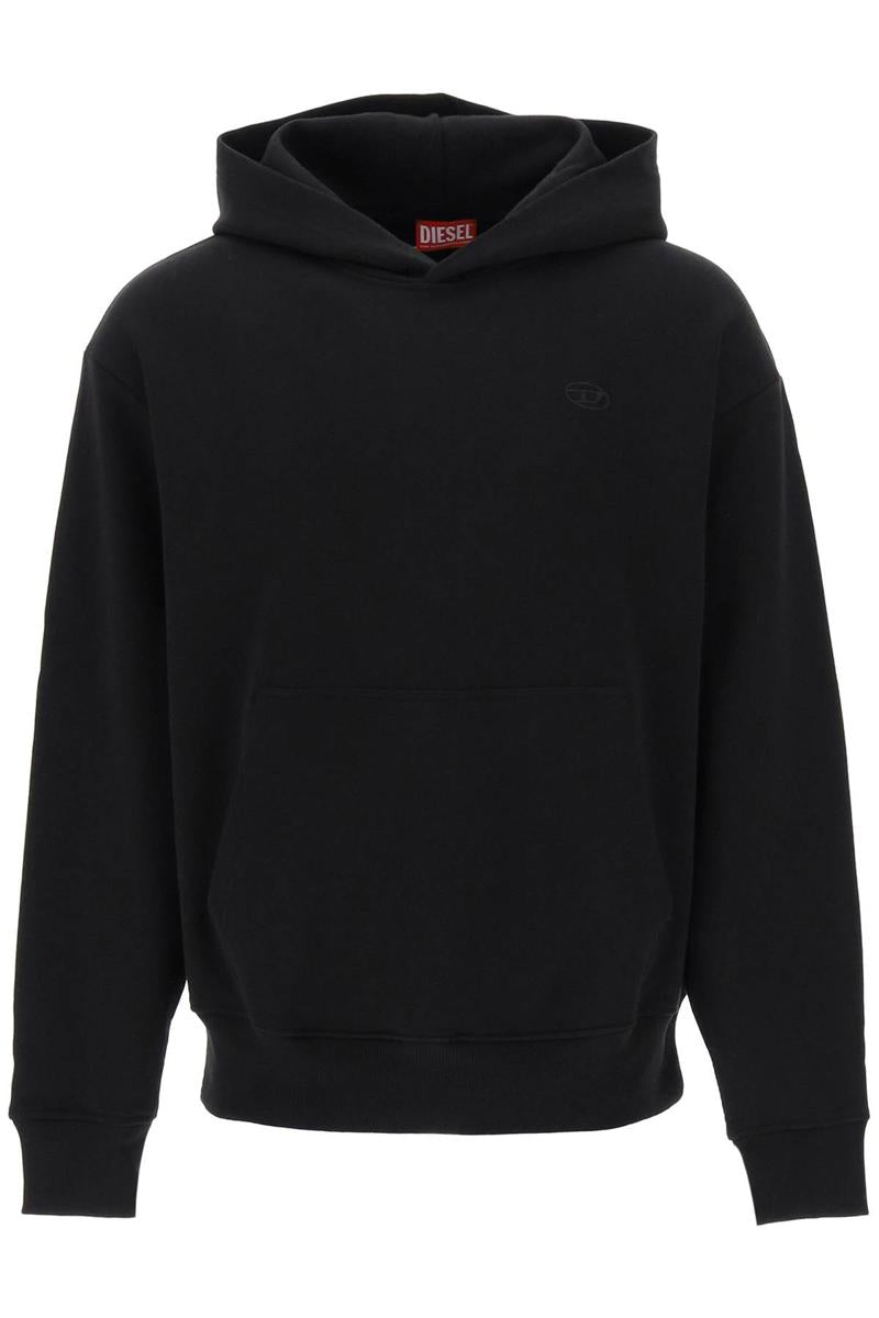 logo embroidered hoodie