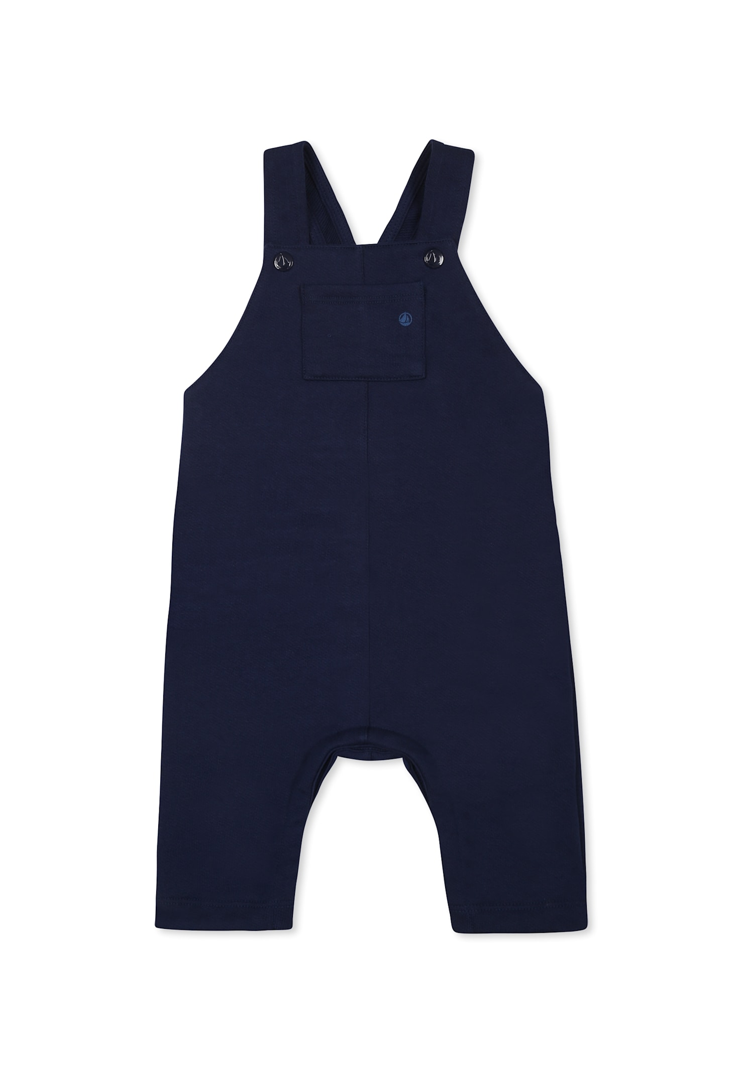 Petit Bateau Blue Dungarees For Baby Boy