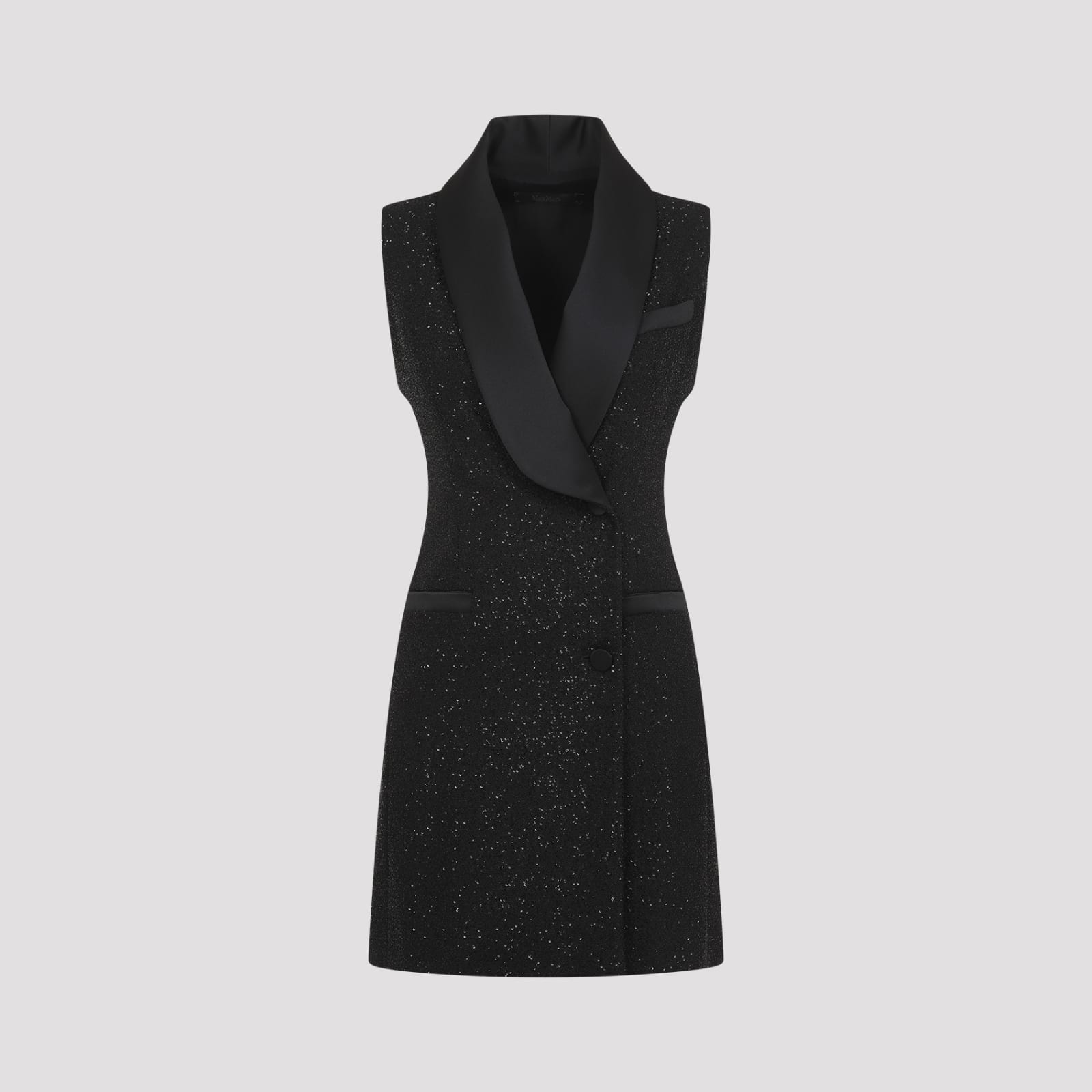 Max Mara Pianoforte Embellished Sleeveless Dress