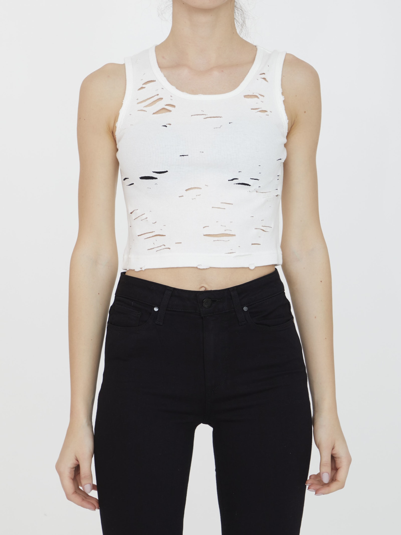 R13 Distressed Tank Top