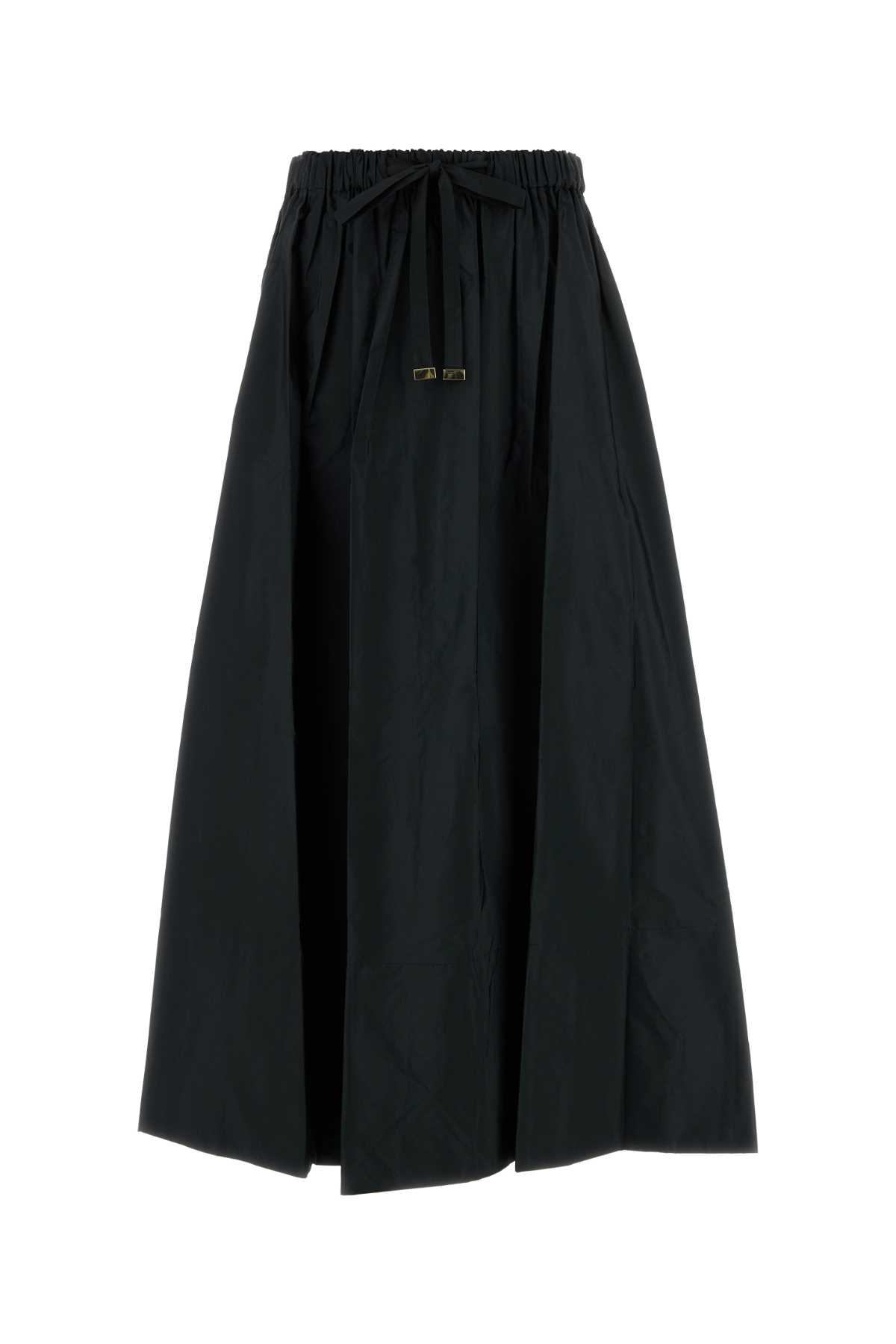 'S Max Mara Black Poplin Lirica Skirt