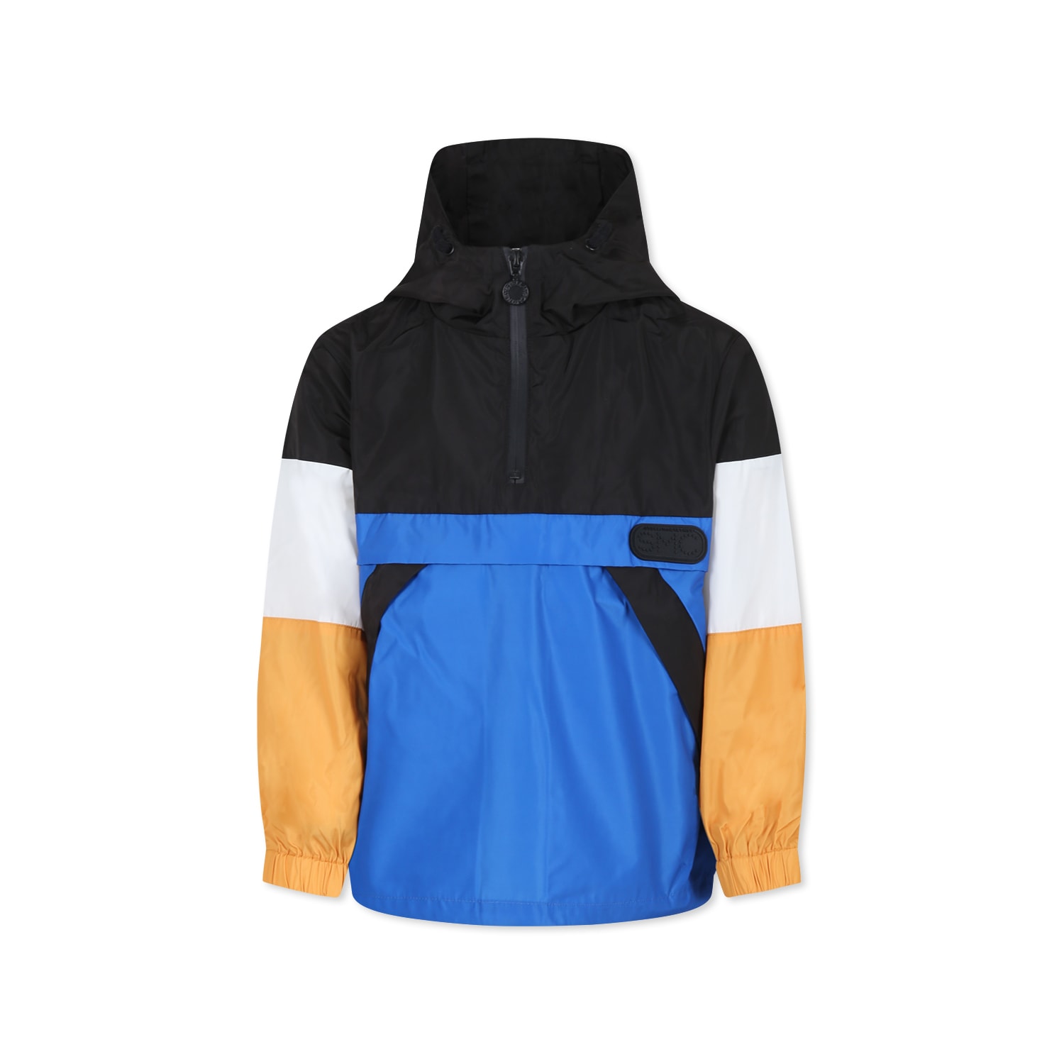 Stella McCartney Kids Multicolor Windbreaker Jacket For Boy With Logo