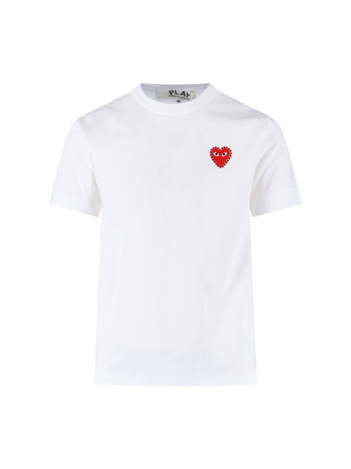 Comme des Garcons Play T-Shirt With Rhinestone Logo